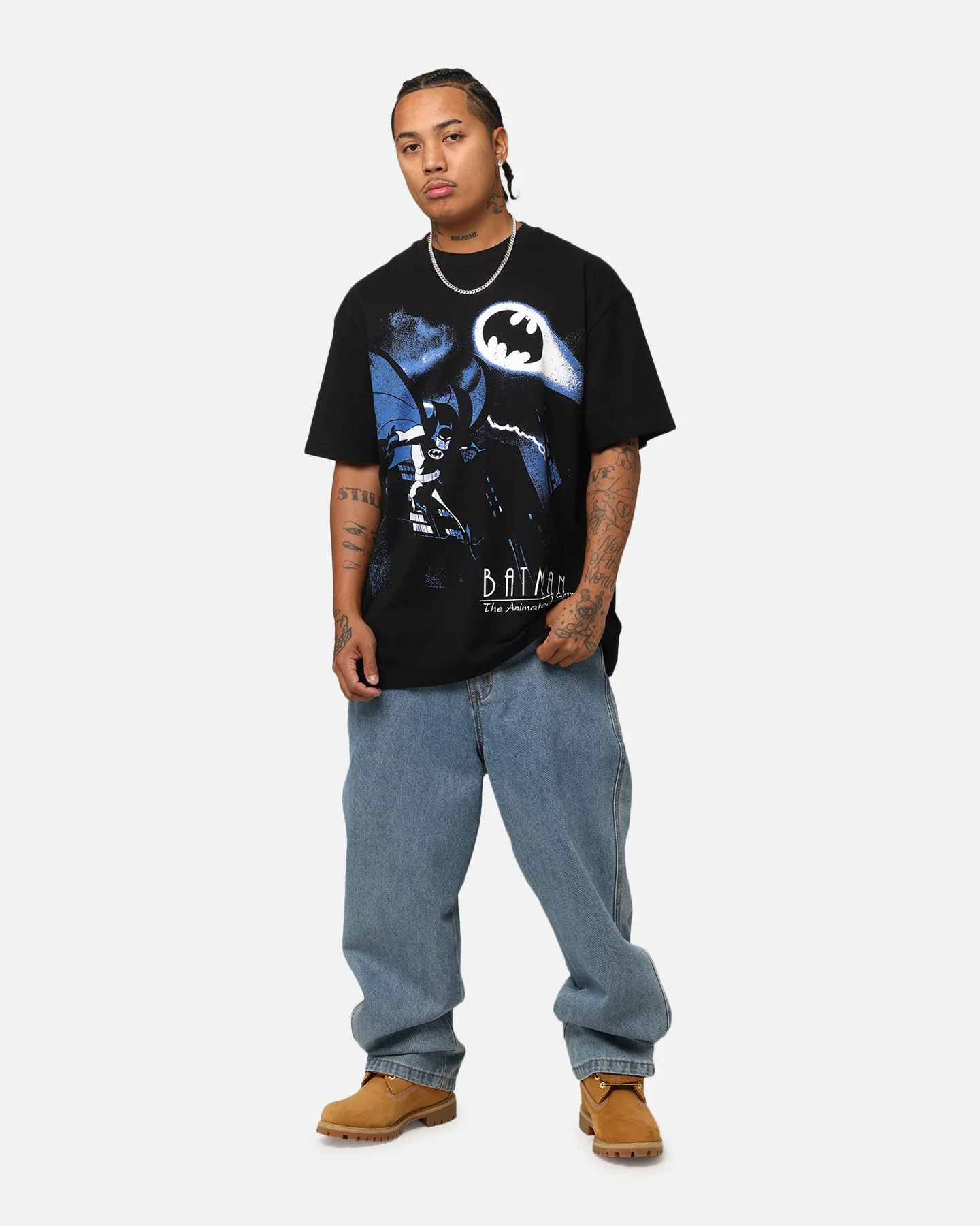 American Thrift X DC Batman The Animated Series Heavy T-Shirt Black - Image 3