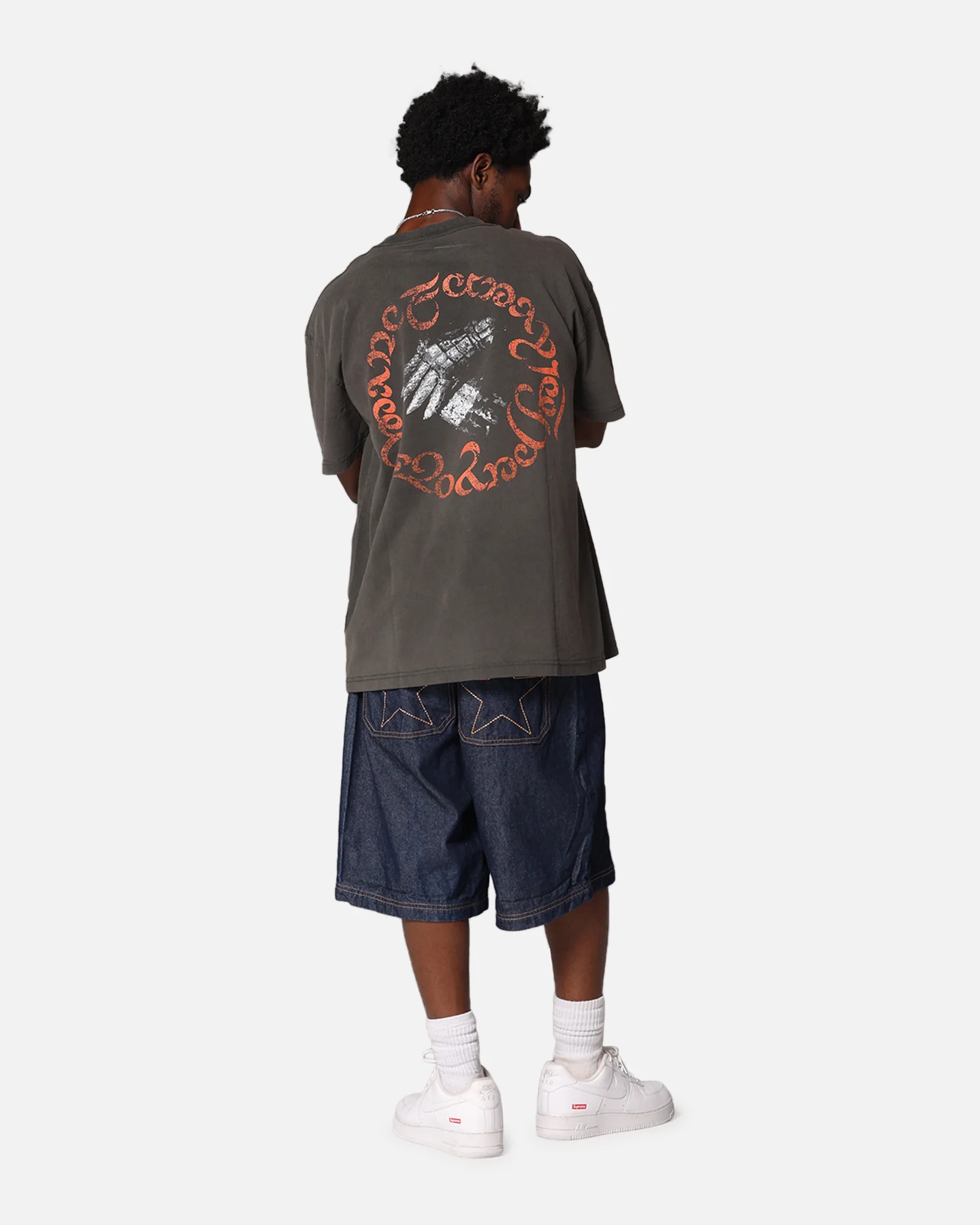 American Thrift X Lord Of The Rings Fellowship Heavy T-Shirt Black Wash - Image 4