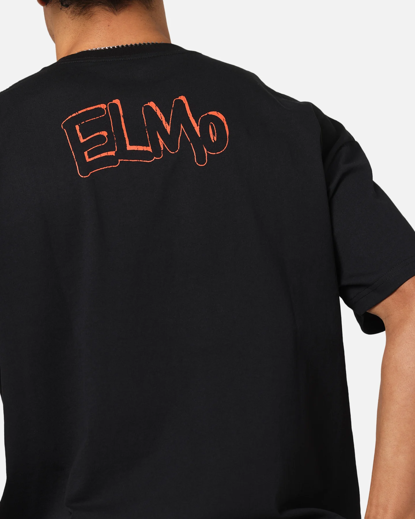 American Thrift X Sesame Street Elmo Grail Heavy T-Shirt Black - Image 8