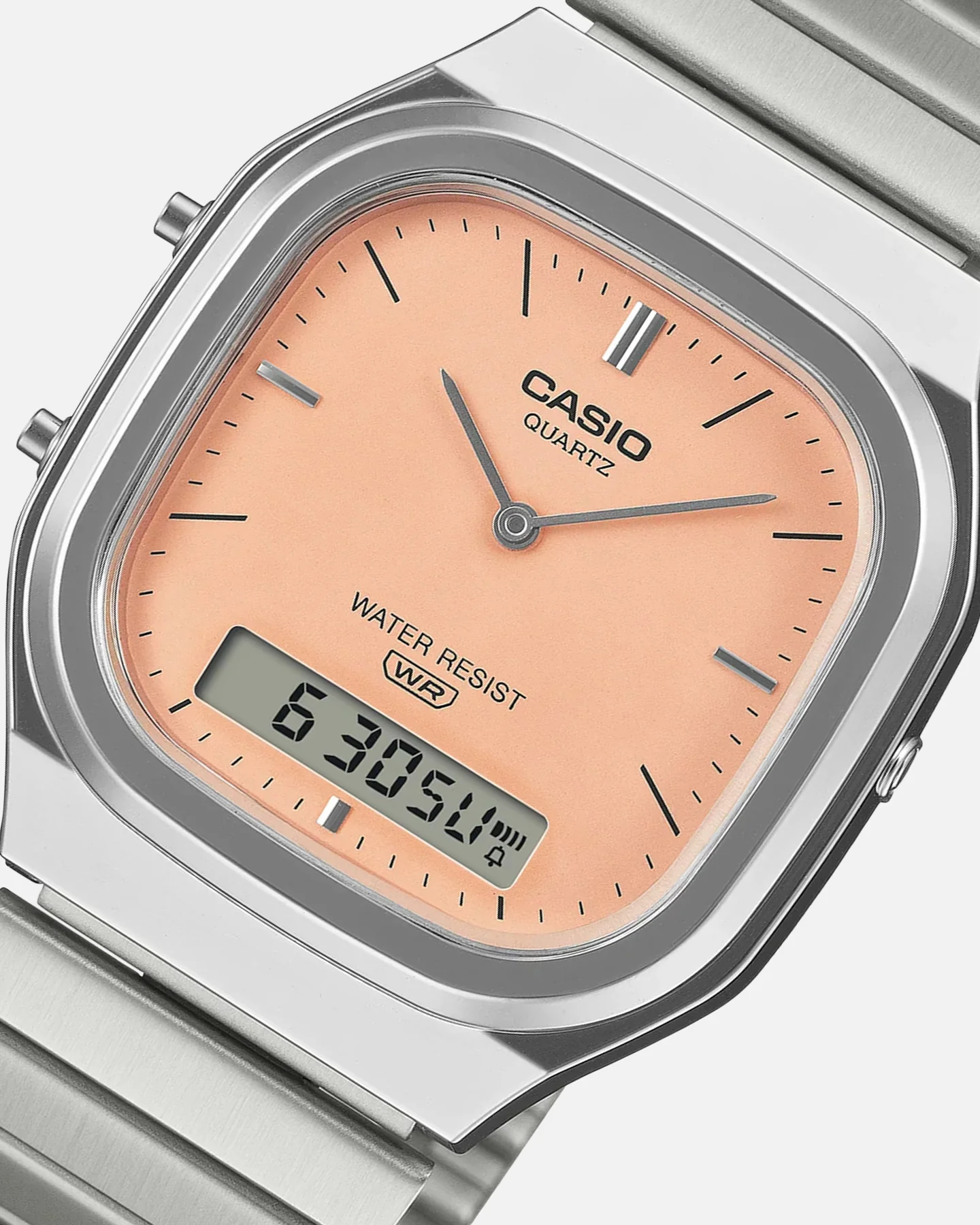 Casio AQ240E-4A Watch Silver/Orange - Image 3