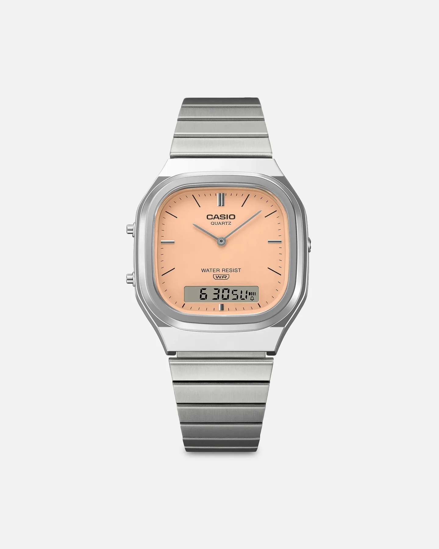 Casio AQ240E-4A Watch Silver/Orange - Image 4
