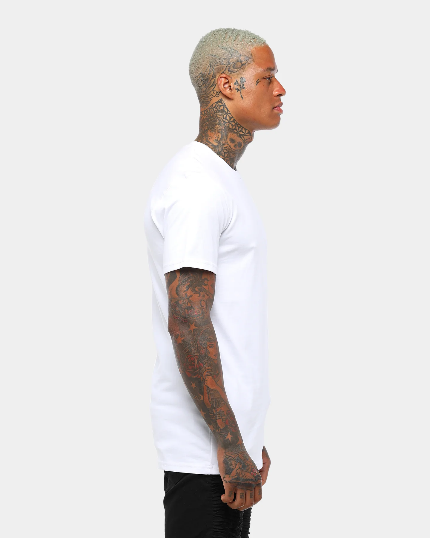 AS Colour Plain Staple T-Shirt White - Image 3
