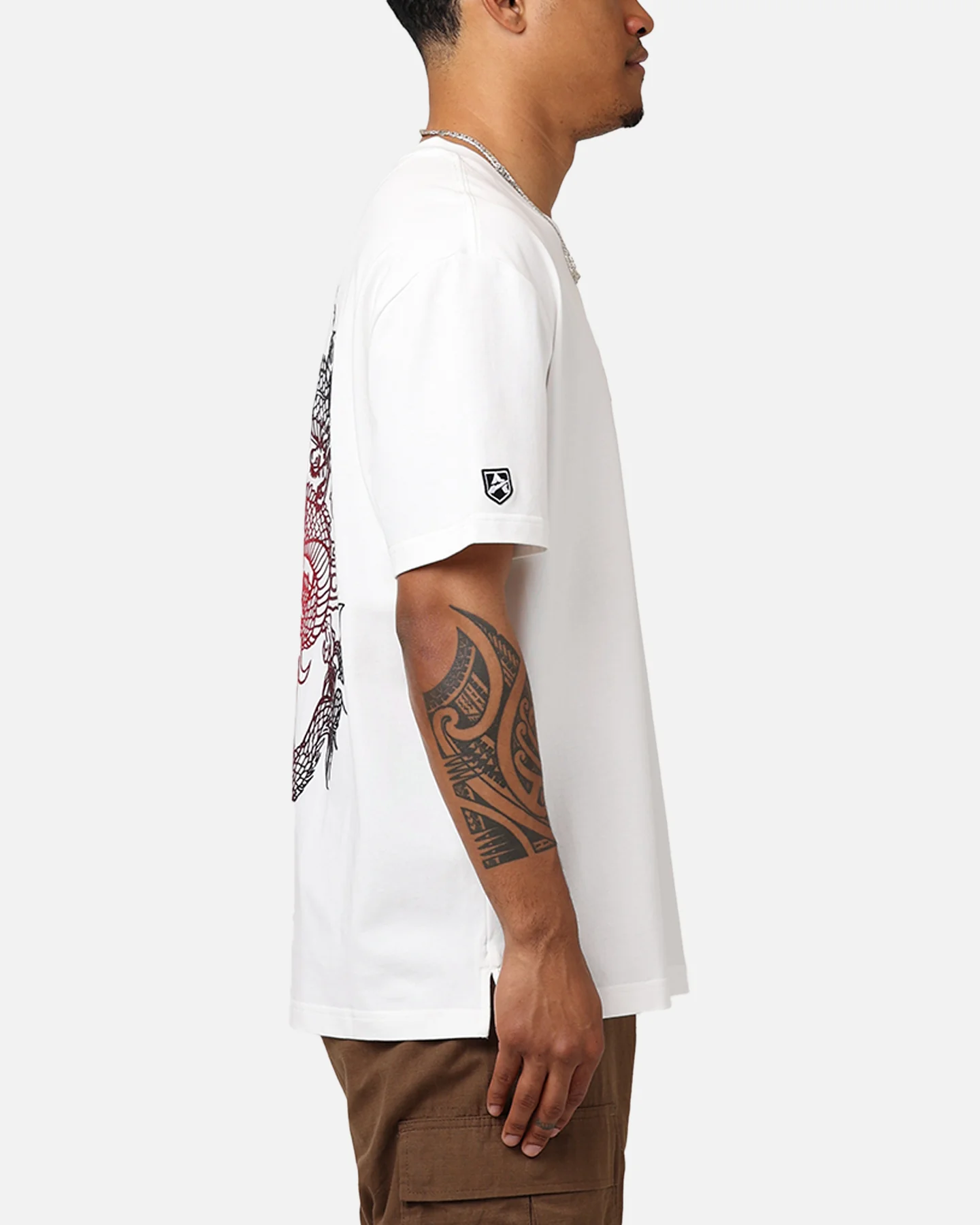 Avirex Dragon T-Shirt Snow White - Image 4