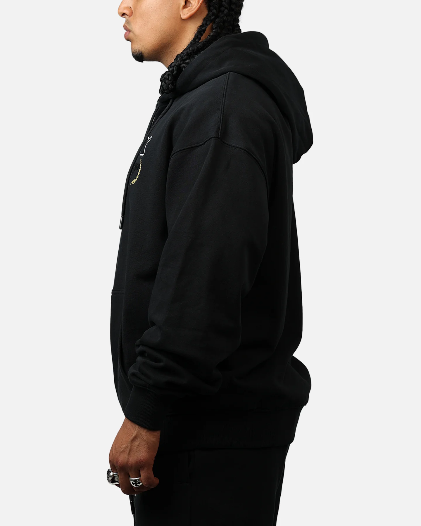 Avirex Gold Hoodie Black/Gold - Image 5