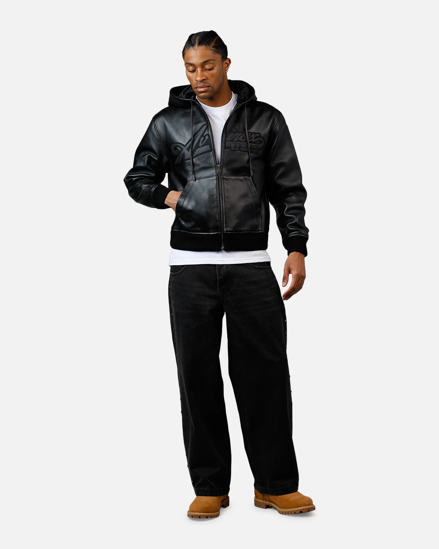 Avirex Napa Hoodie Black/Black - Image 3