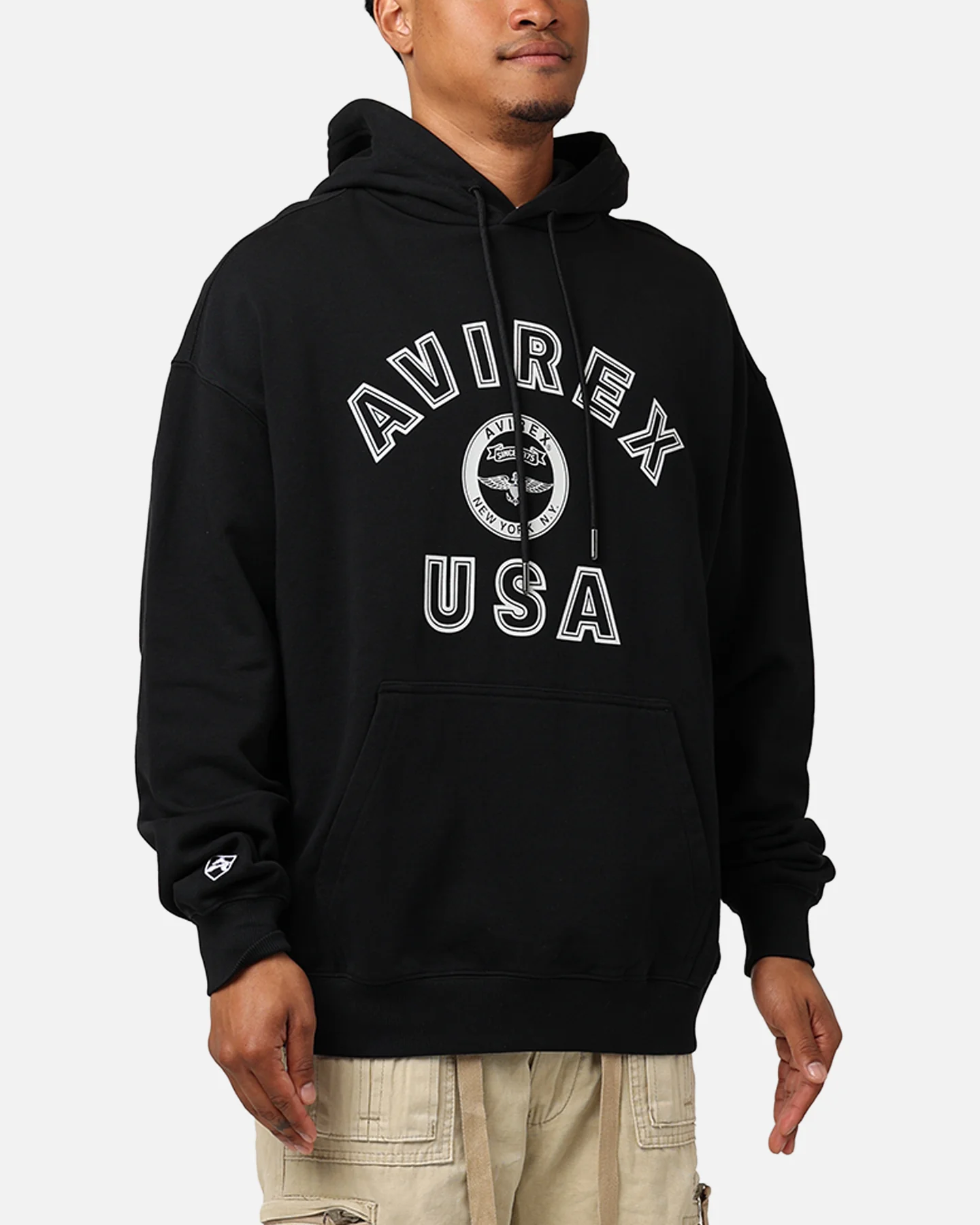 Avirex Stadium Hoodie Black - Image 6
