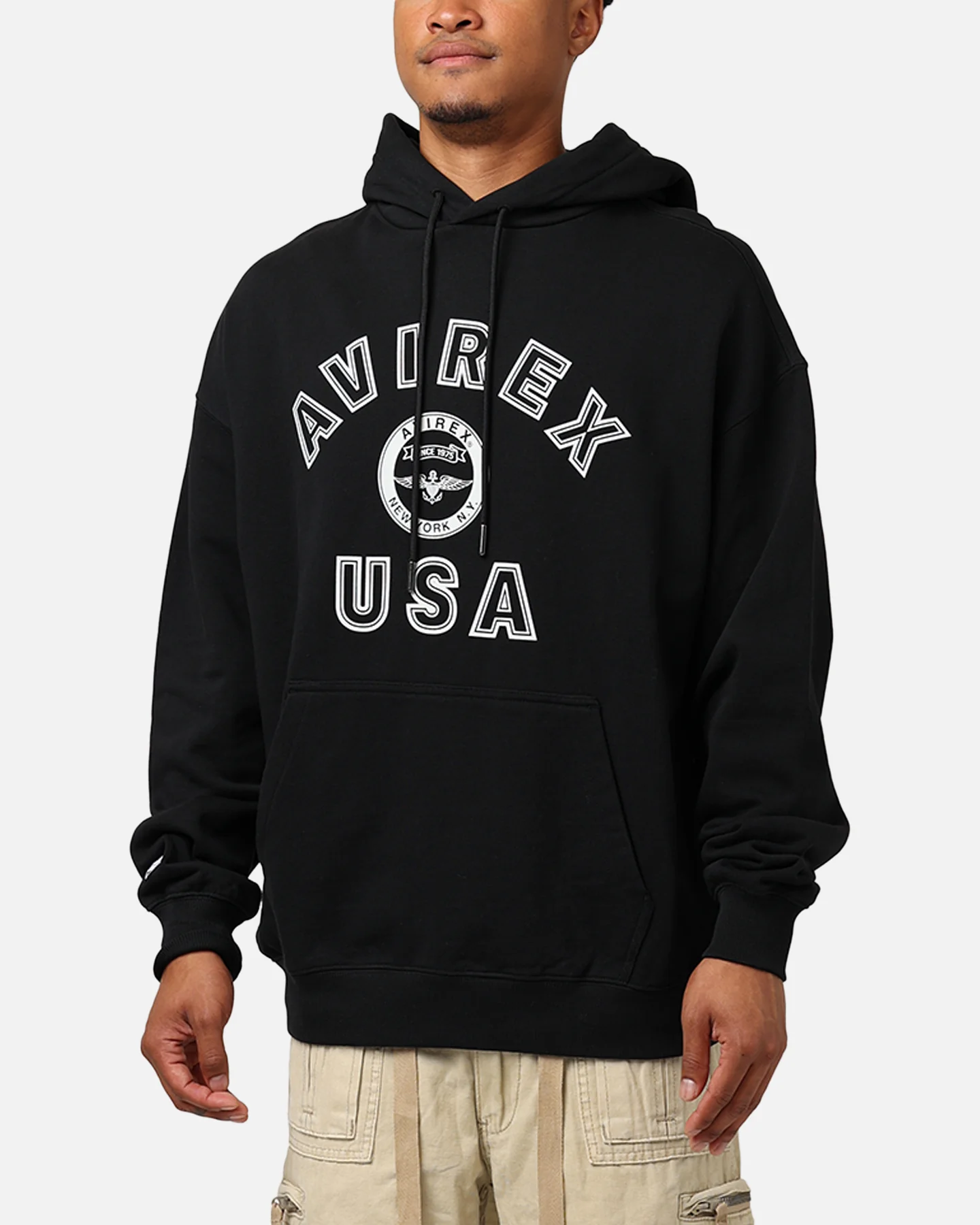 Avirex Stadium Hoodie Black - Image 7