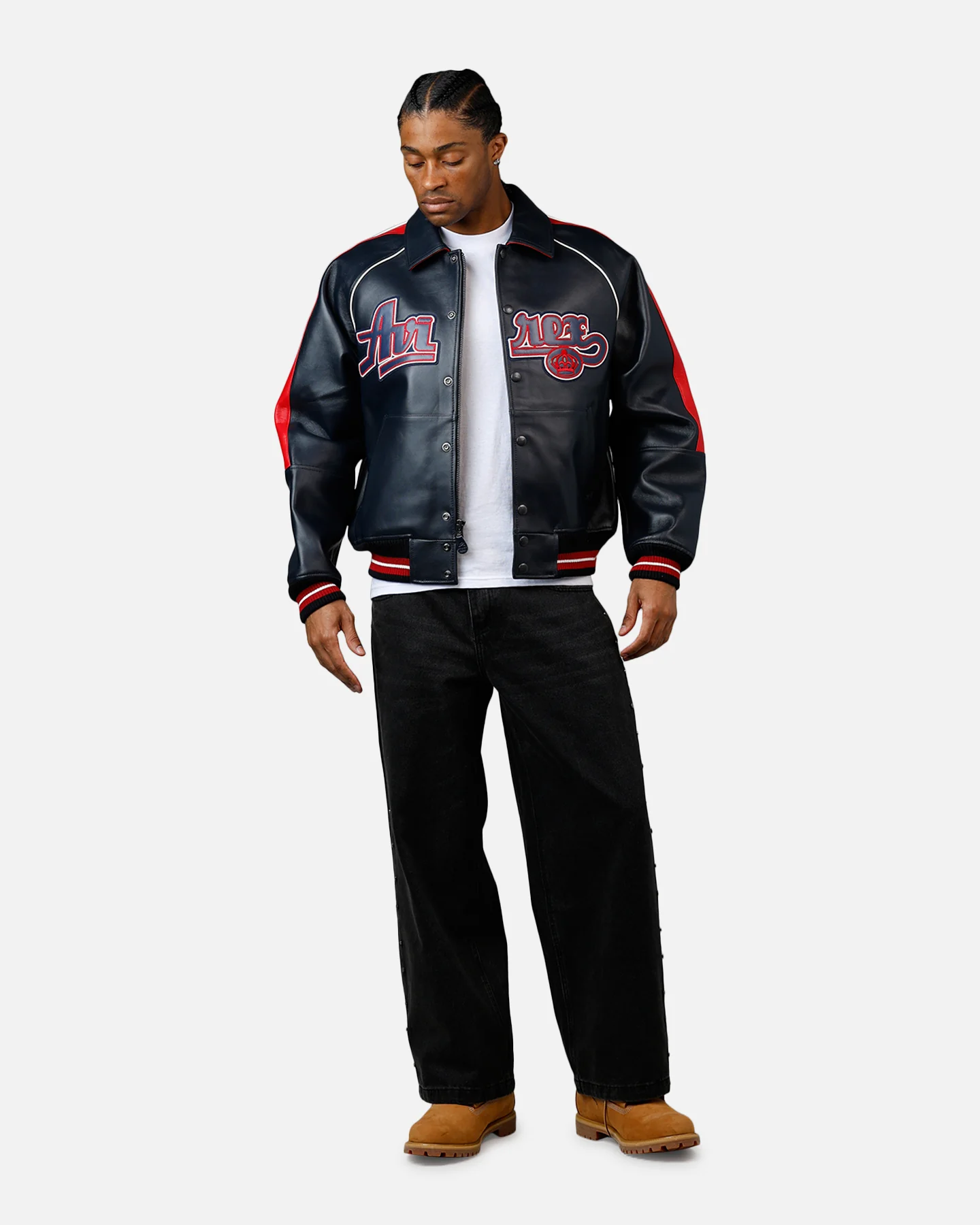 Avirex The Kings Jacket Navy/Red - Image 3