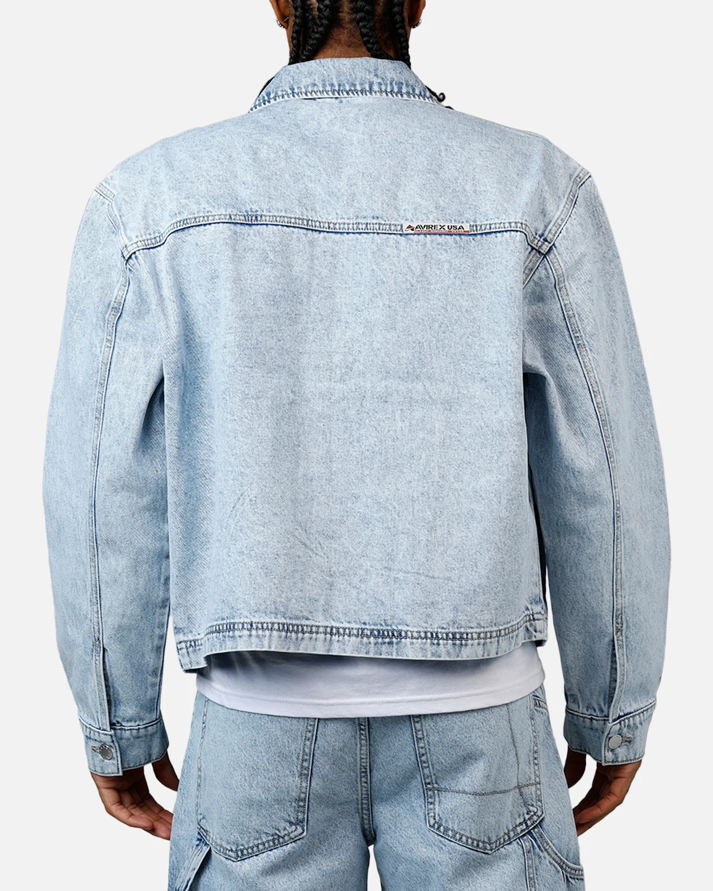 Avirex Utility Jacket Medium Indigo - Image 2