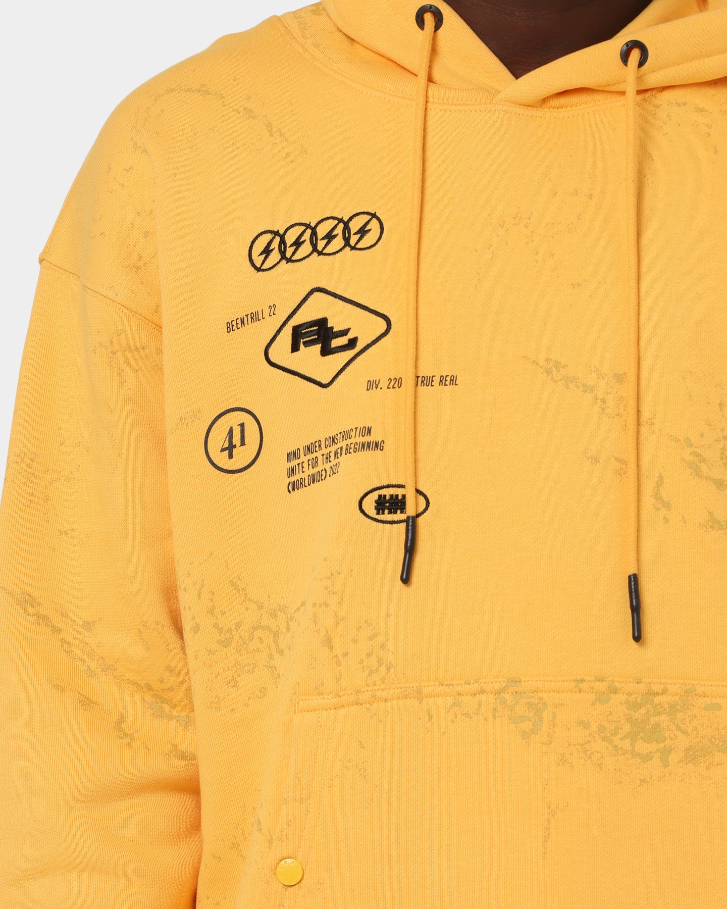 BEENTRILL Circuitry Hoodie Yellow - Image 4