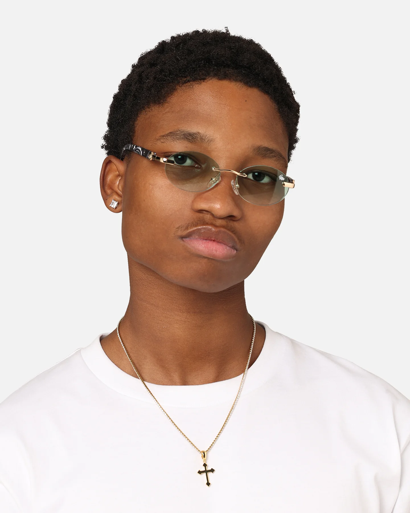 Belvoir & Co X Culture Kings Sancho Sunglasses Green/Gold/Black - Image 3