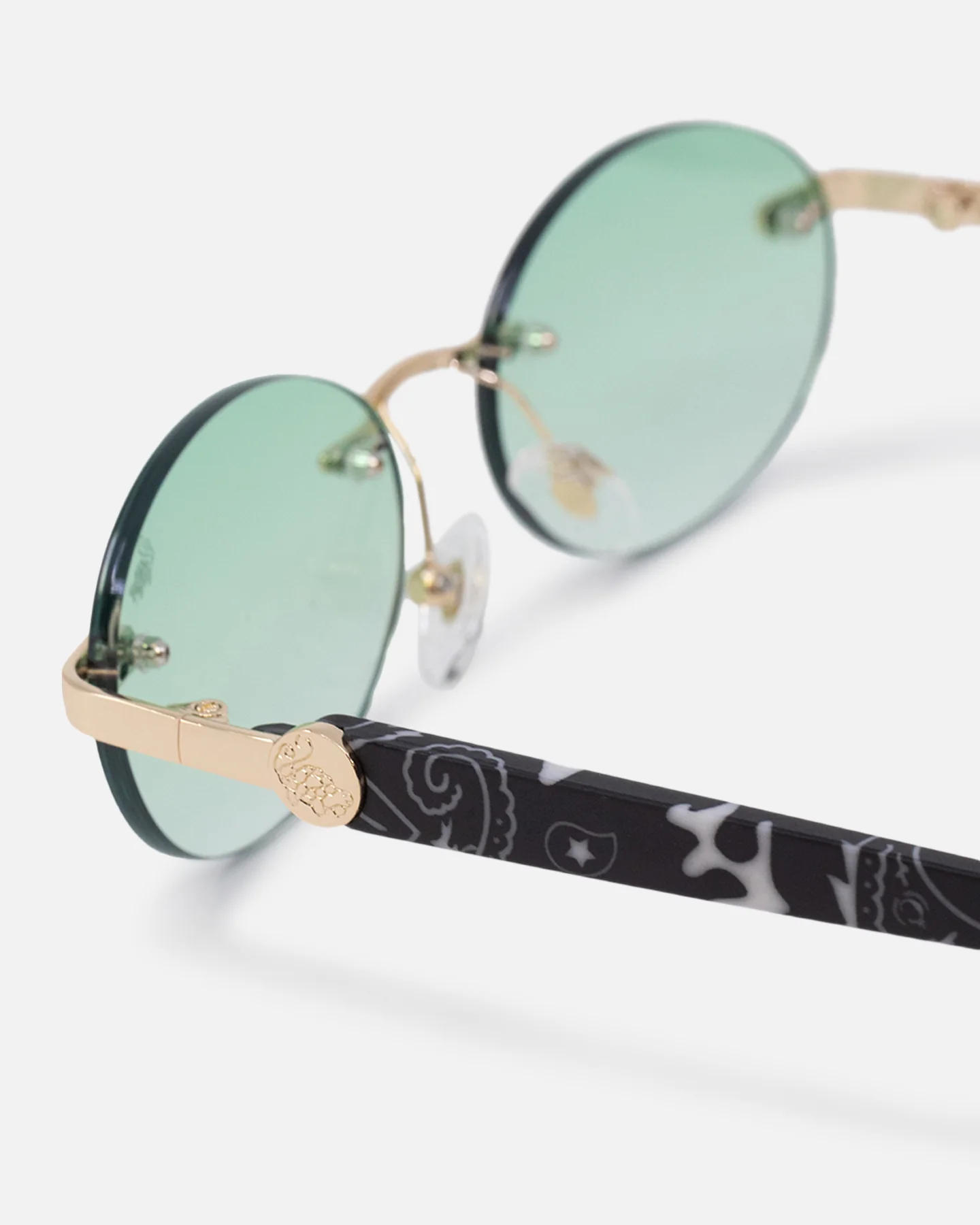 Belvoir & Co X Culture Kings Sancho Sunglasses Green/Gold/Black - Image 7