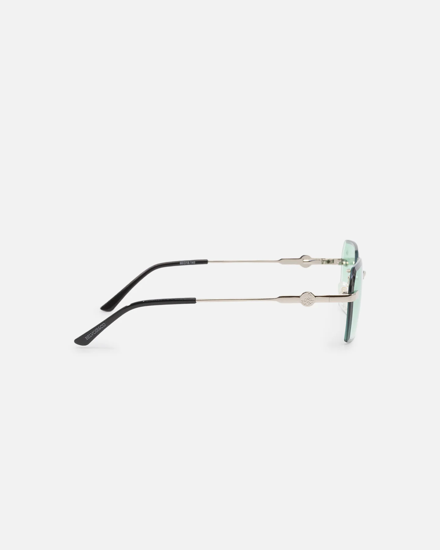 Belvoir & Co Kennedy Sunglasses Green/Silver - Image 6