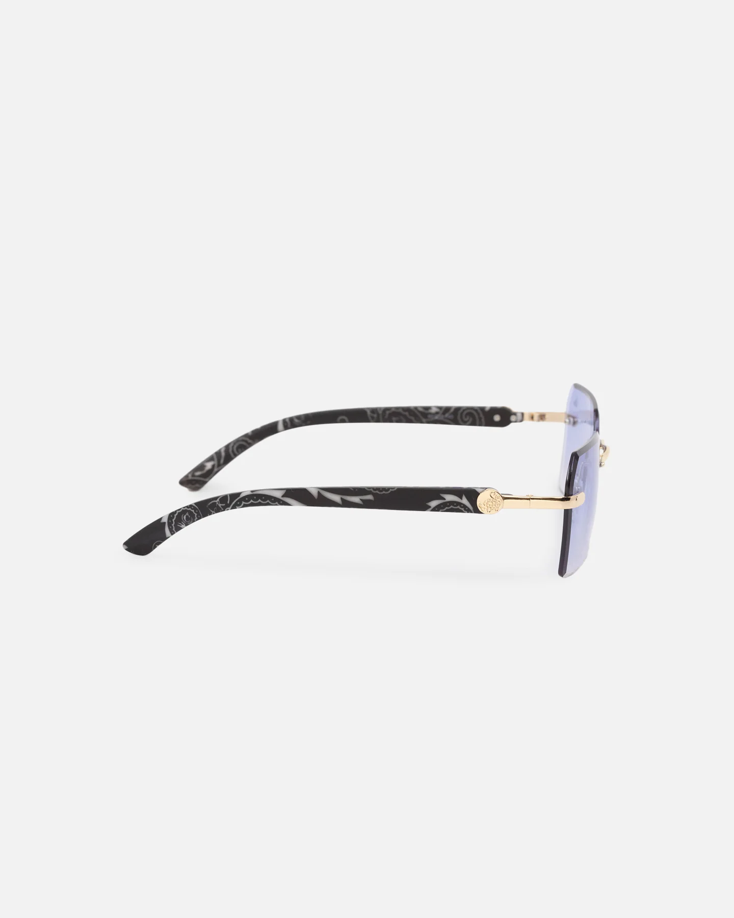 Belvoir & Co X Culture Kings Kennedy Sunglasses Blue/Gold/Black - Image 4