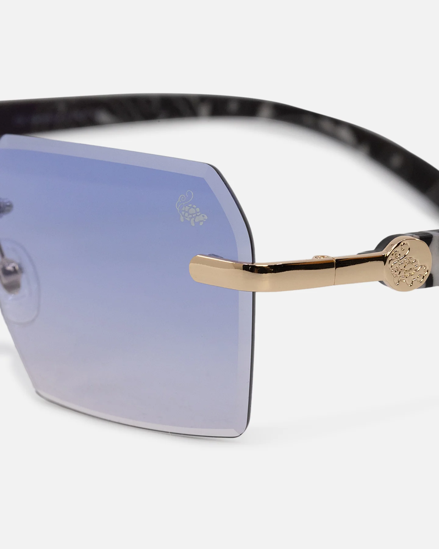 Belvoir & Co X Culture Kings Kennedy Sunglasses Blue/Gold/Black - Image 7
