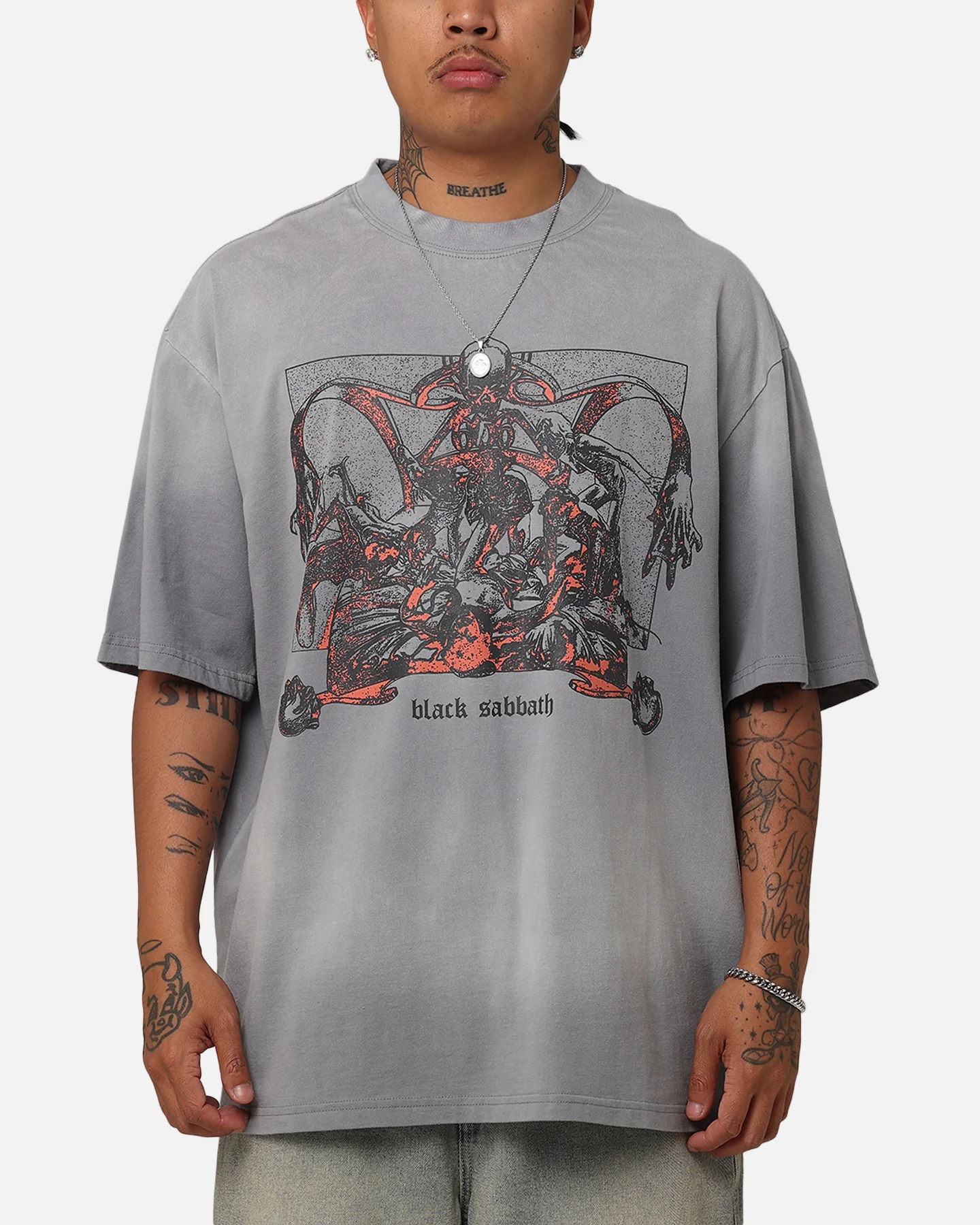 Black Sabbath Bloody Sabbath T-Shirt Washed Grey