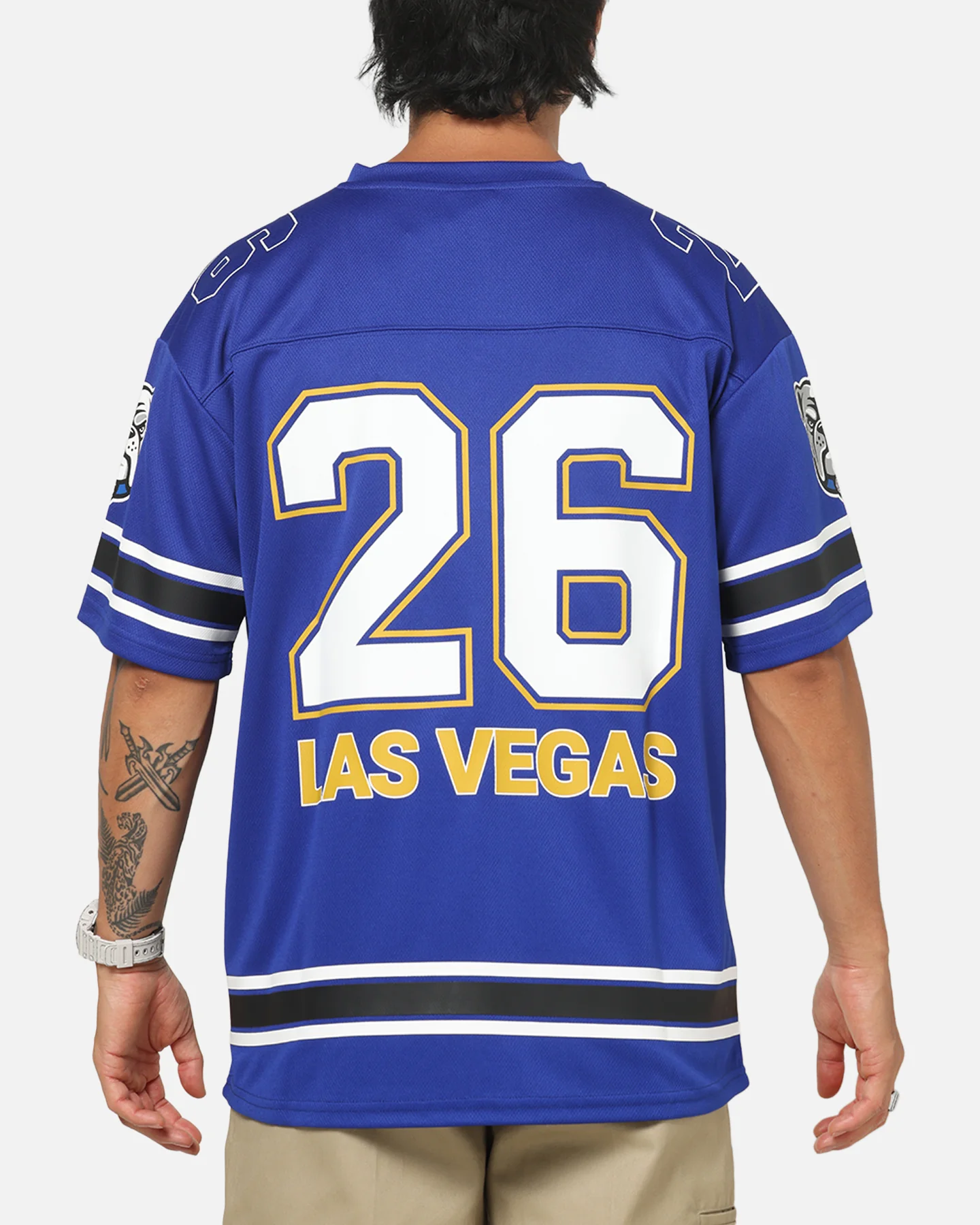 Bleacher Athletic Canterbury-Bankstown Bulldogs NRL Vegas Round 2026 Jersey Blue - Image 2