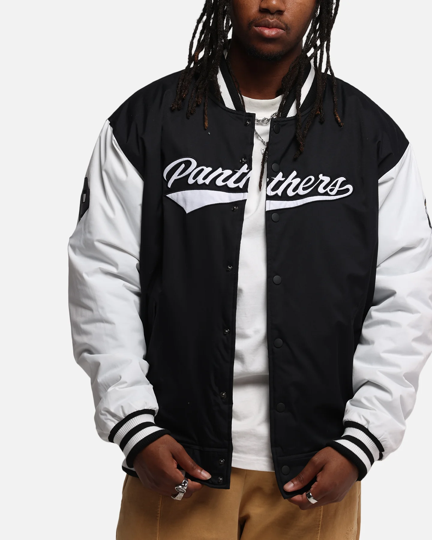 Bleacher Athletic Penrith Panthers NRL 1908 Baseball Varsity Jacket Official Team Colour - Image 6