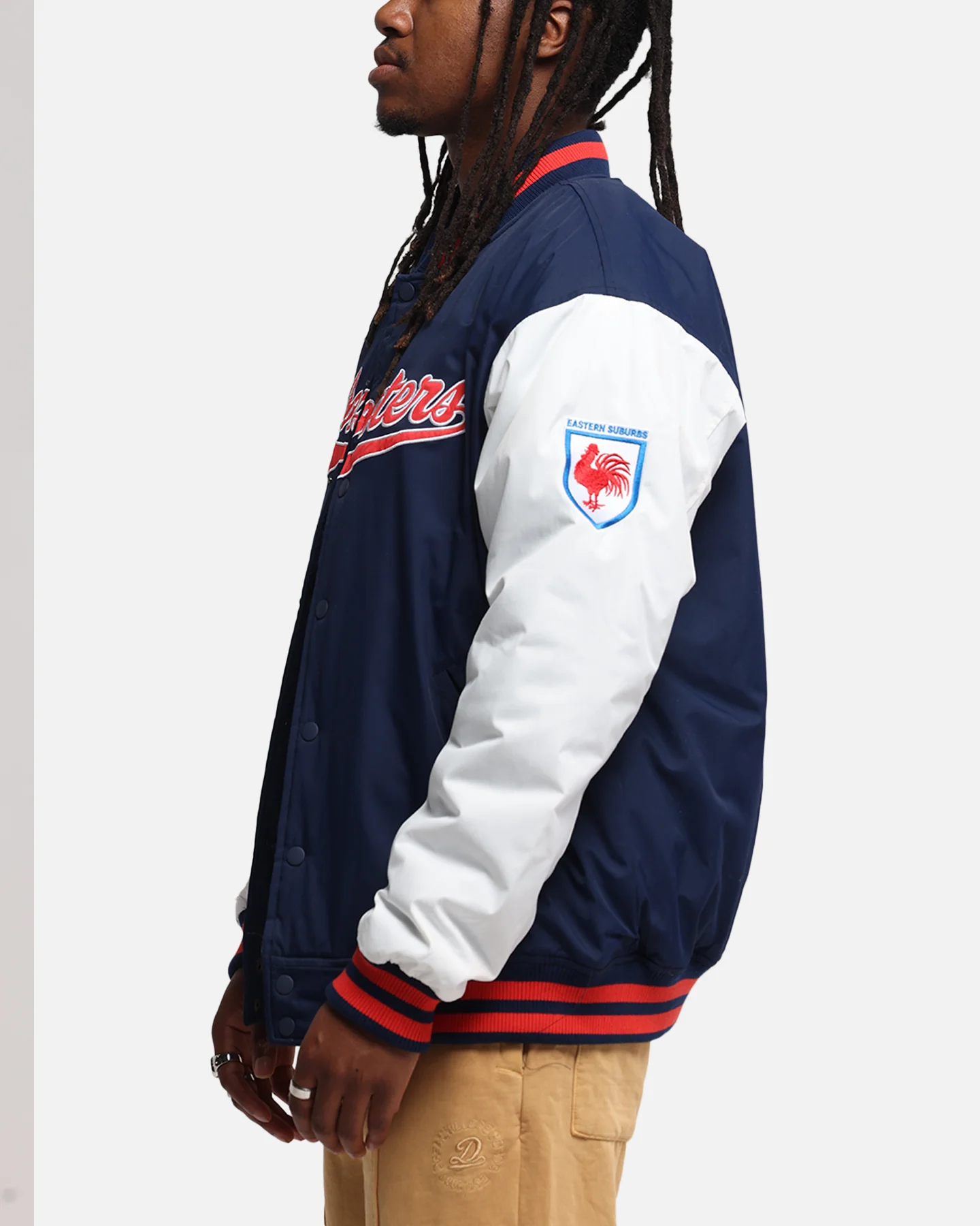 Bleacher Athletic Sydney Roosters NRL 1908 Baseball Varsity Jacket Official Team Colour - Image 5