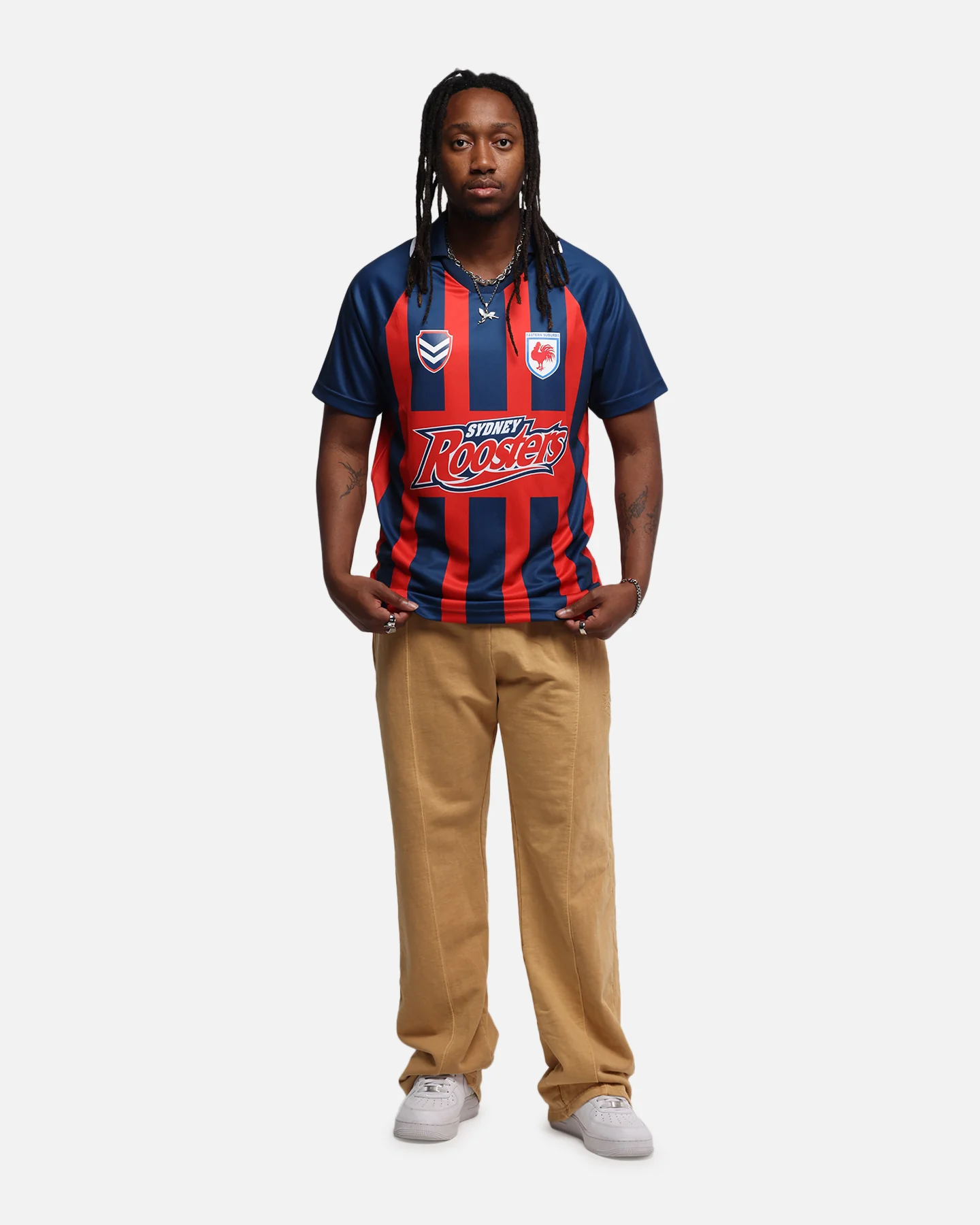 Bleacher Athletic Sydney Roosters NRL 1908 Collared T-Shirt Official Team Colour - Image 2