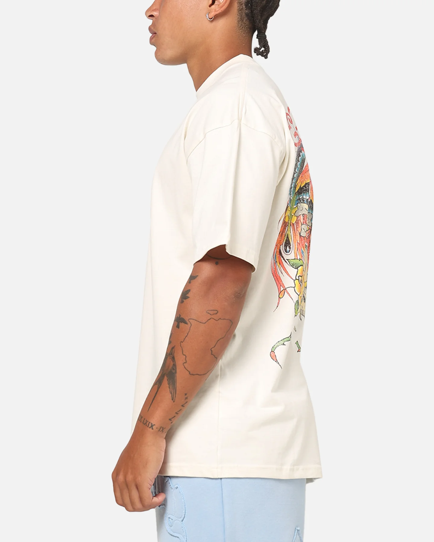 Ed Hardy Bloom T-Shirt Off White - Image 6