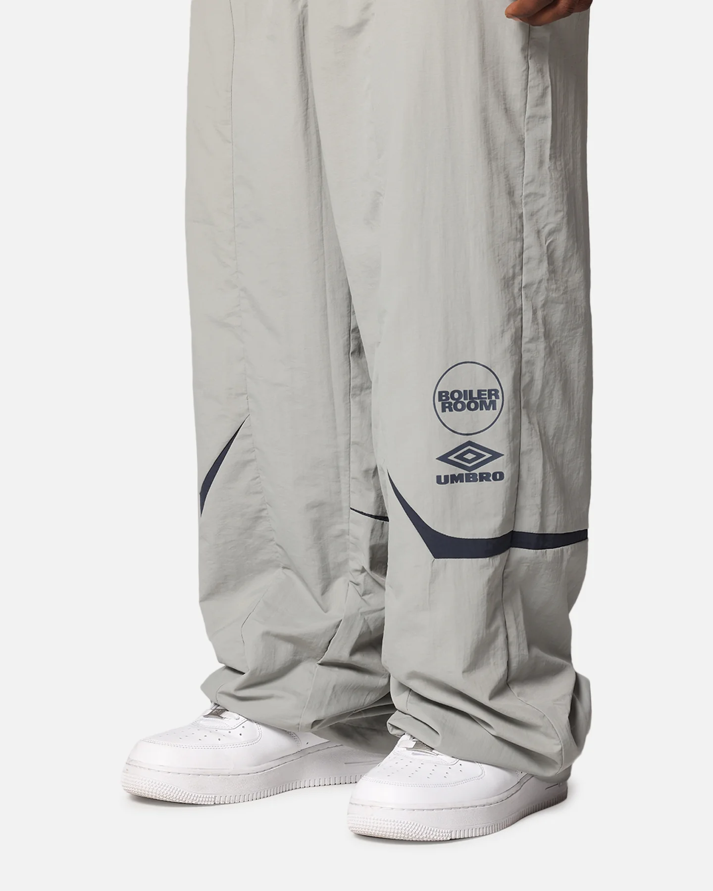 Boiler Room X Umbro Shell Track Pants Grey - Image 3