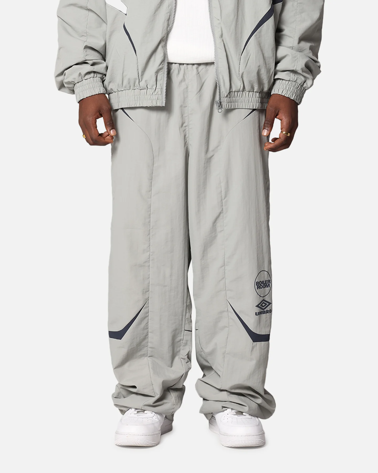 Boiler Room X Umbro Shell Track Pants Grey - Image 6