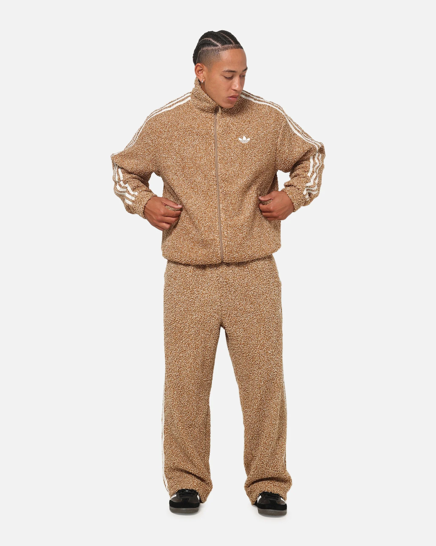 Adidas Boucle Firebird Track Top Cardboard - Image 2