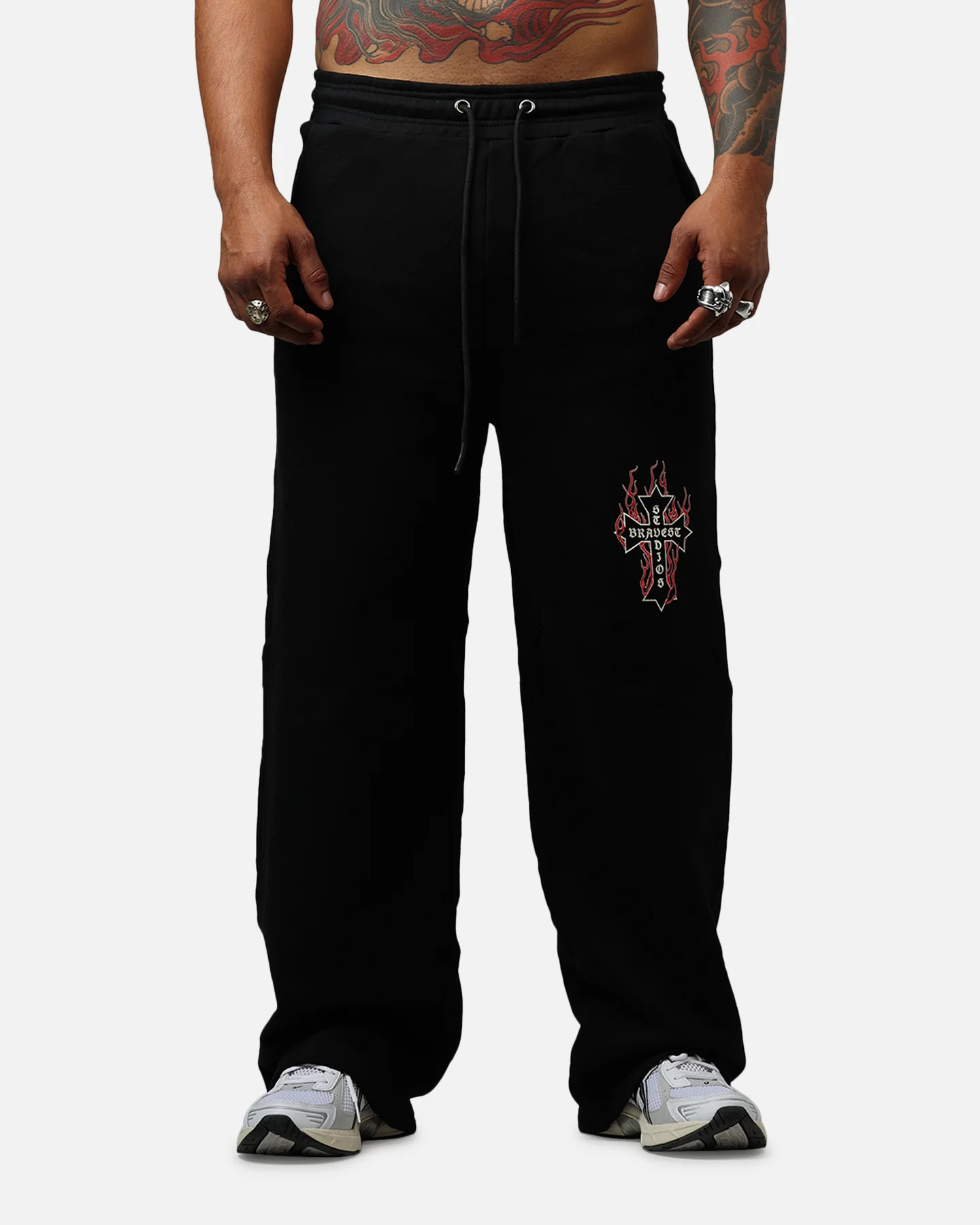 Bravest Eternal Sweatpants Black/Red - Image 6