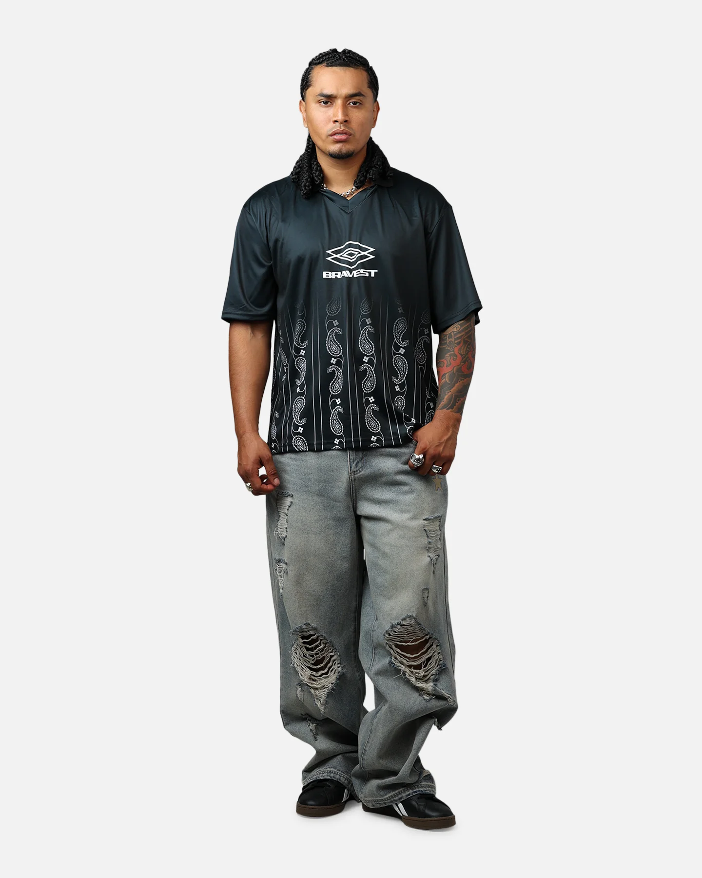 Bravest Paisley Jersey Black - Image 3
