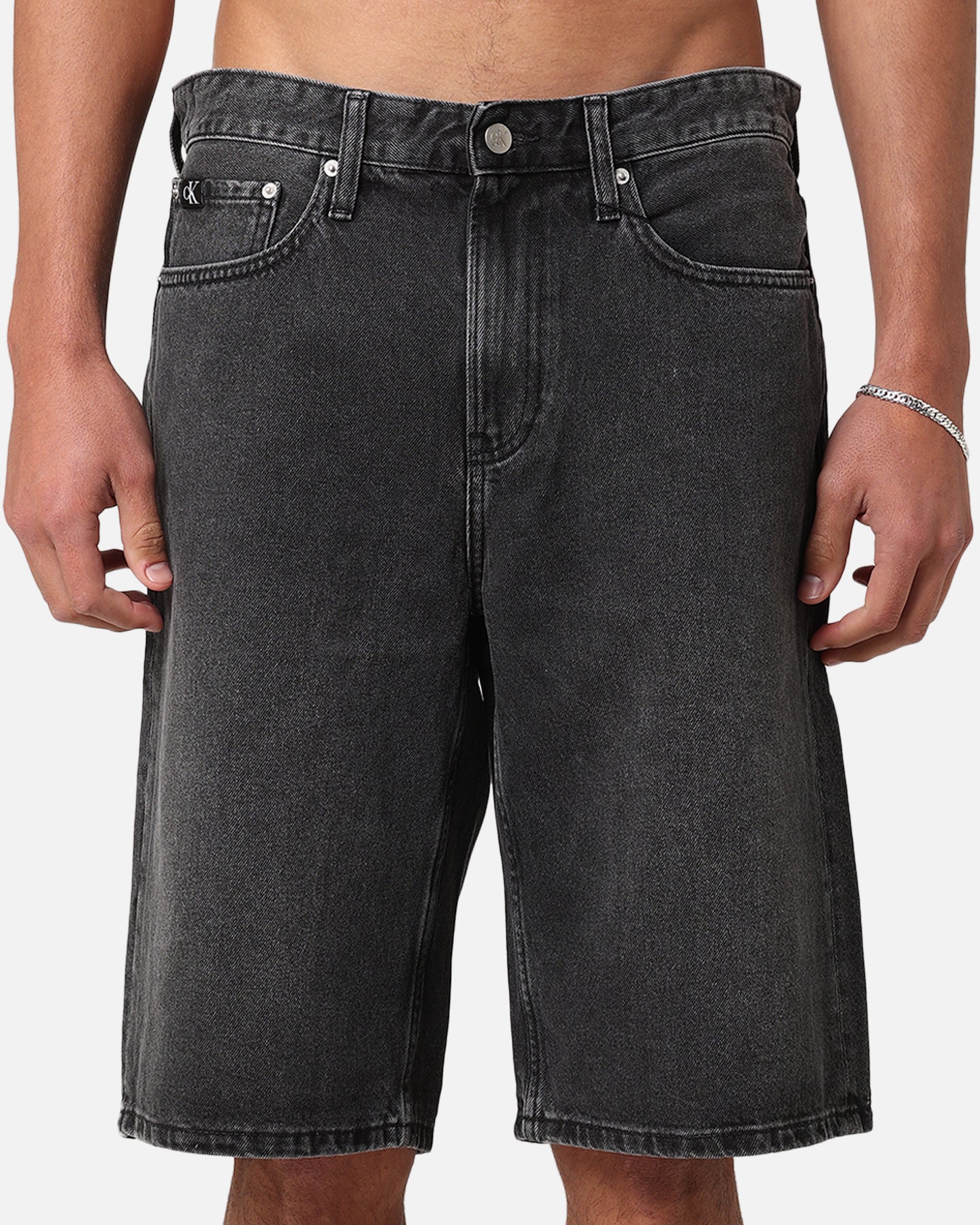 Calvin Klein 90's Loose Denim Short Washed Black - Image 7