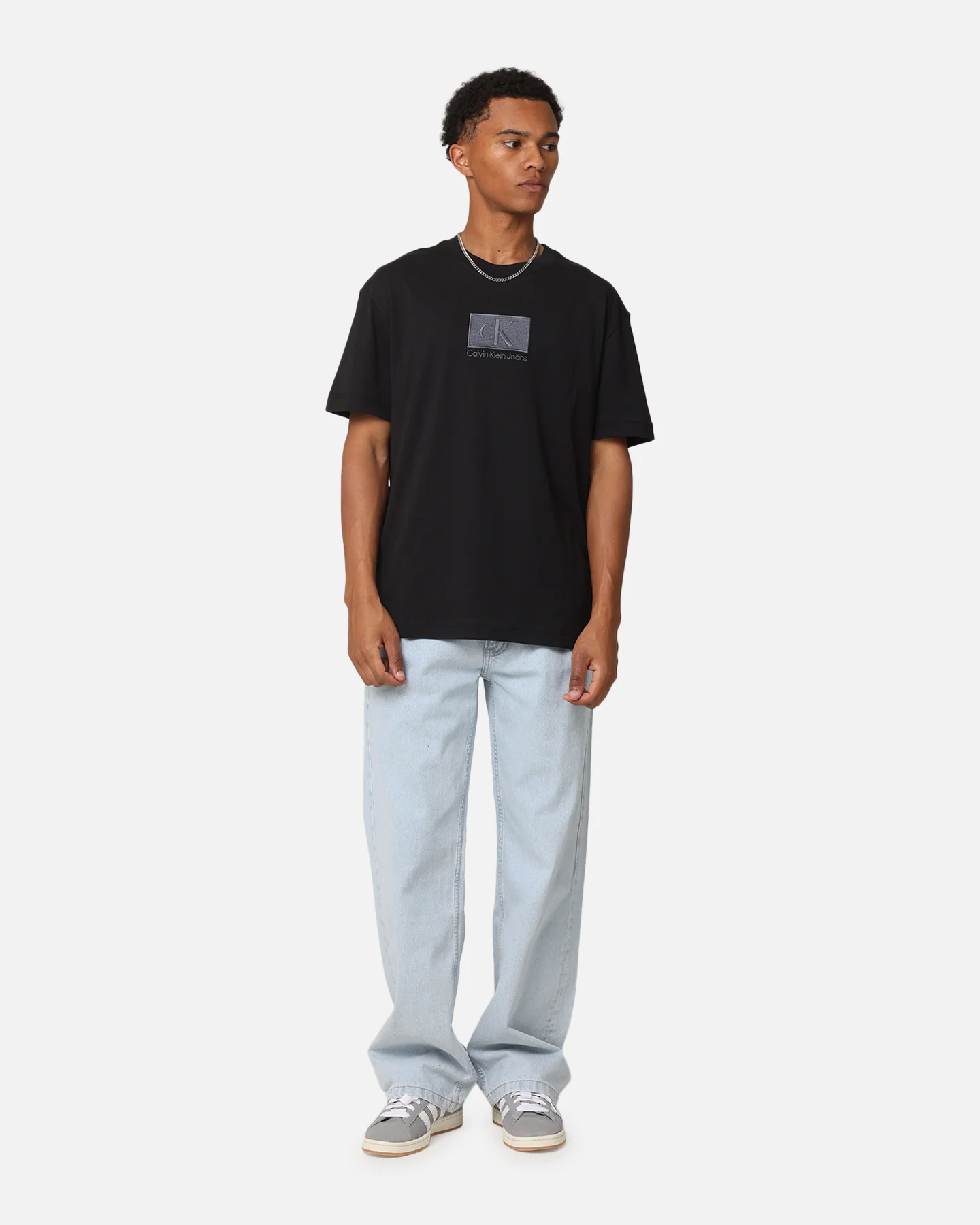 Calvin Klein 90's Loose Pleated Jeans Light Blue - Image 2