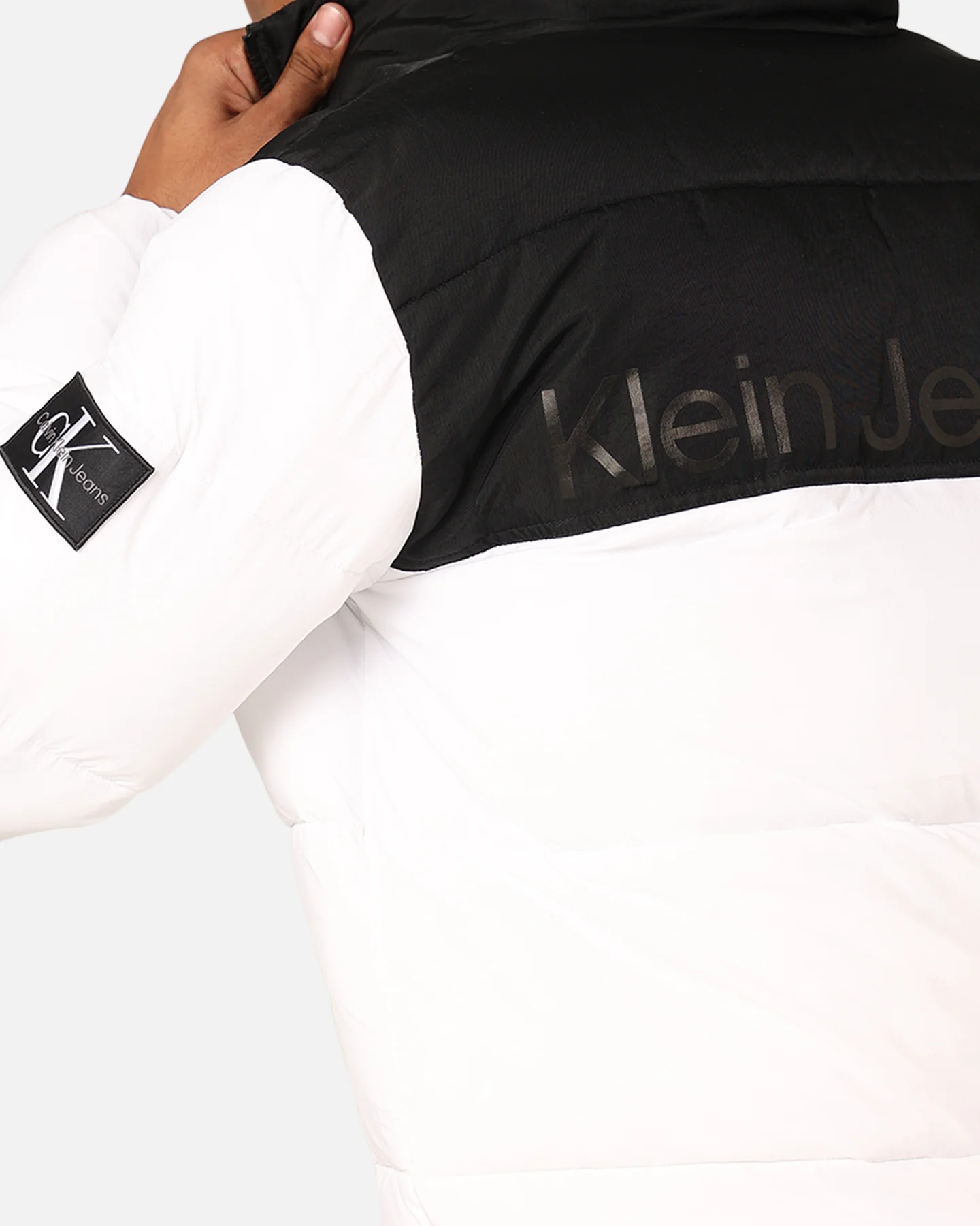 Calvin Klein Blocking Puffer Jacket Bright White - Image 7