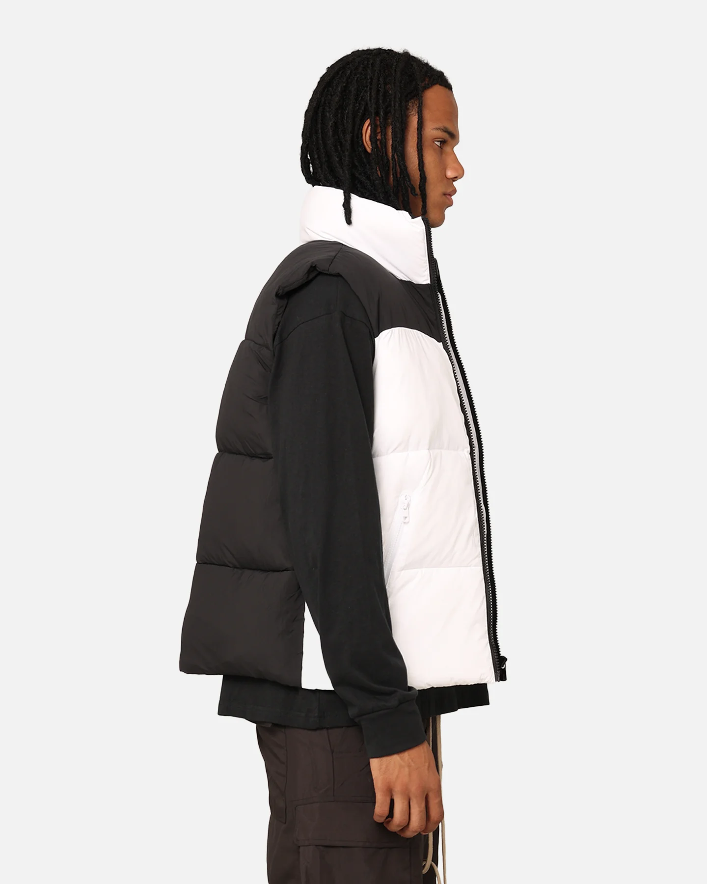 Calvin Klein Blocking Vest Bright White/Black - Image 5