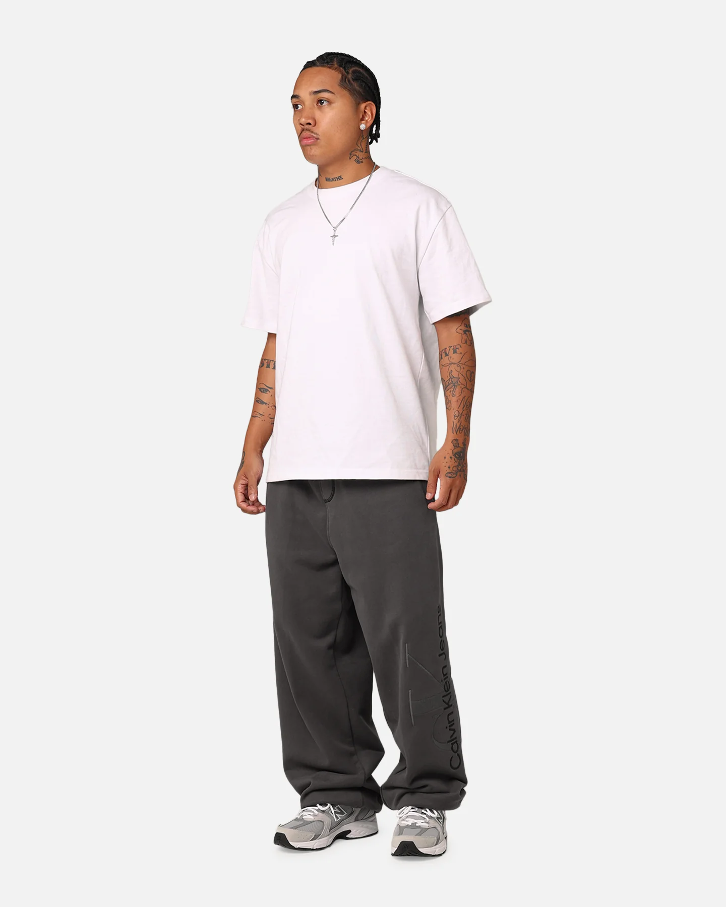 Calvin Klein Washed Monologo Hawk Pants Washed Black - Image 2
