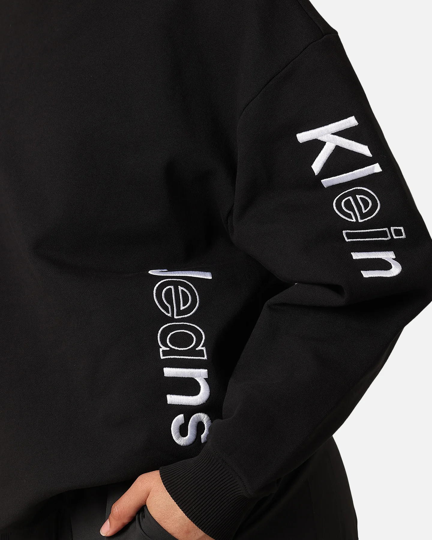 Calvin Klein Women's Multi Placement Logo Hoodie Black - Image 7
