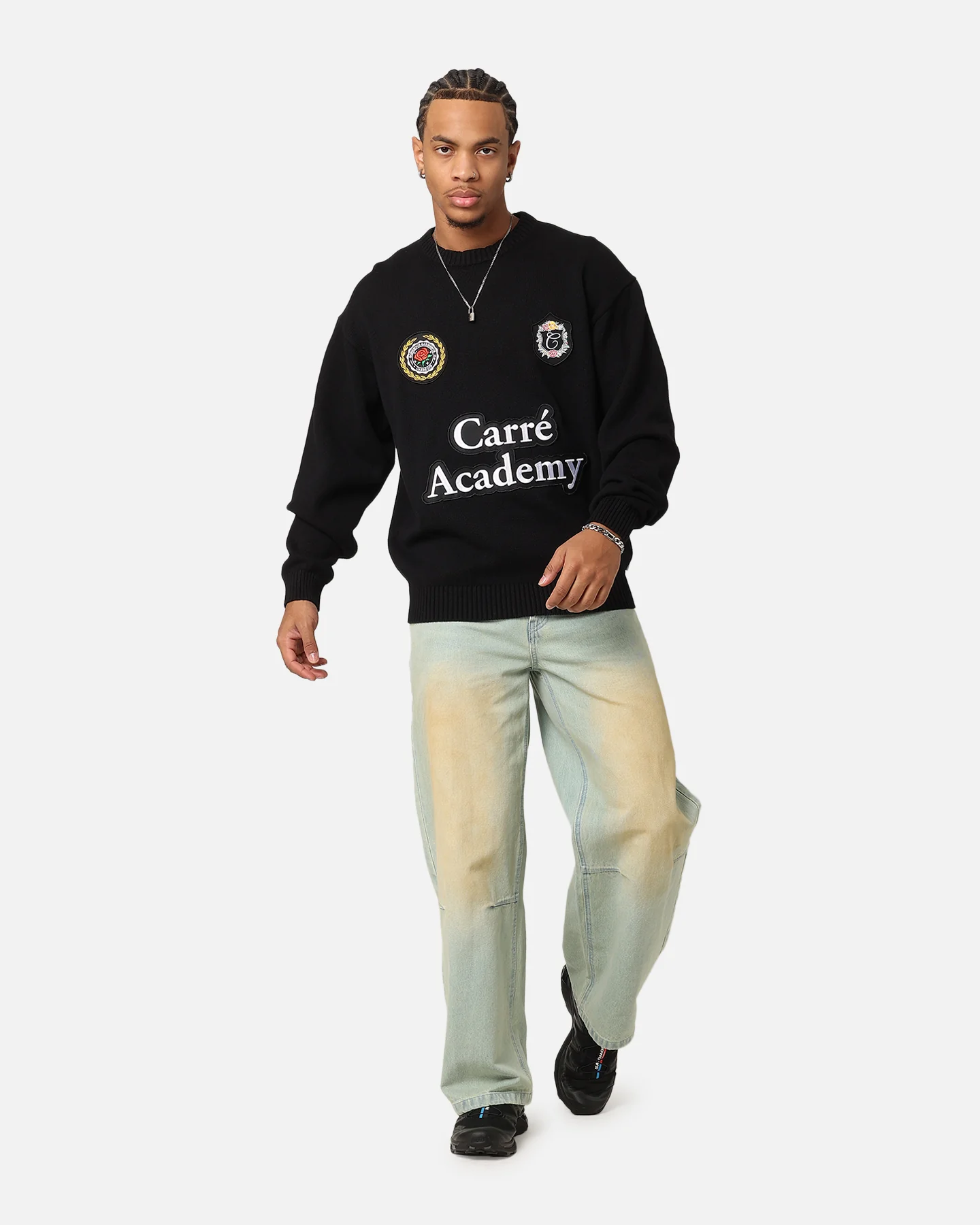 Carre Academy Knitted Sweater Black - Image 3