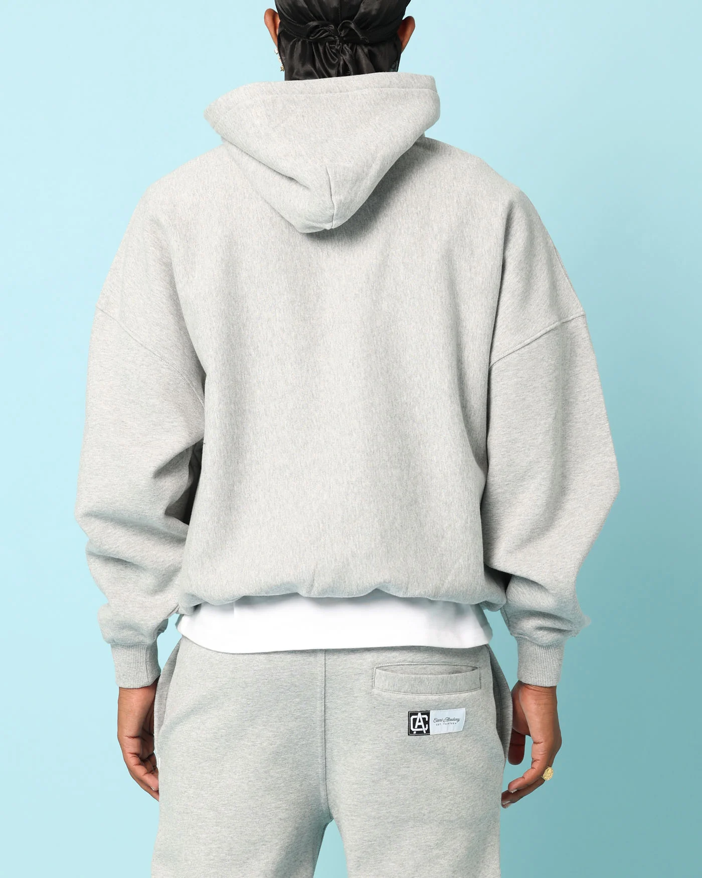 Carré Academy Oversized Hoodie Grey Marle - Image 5