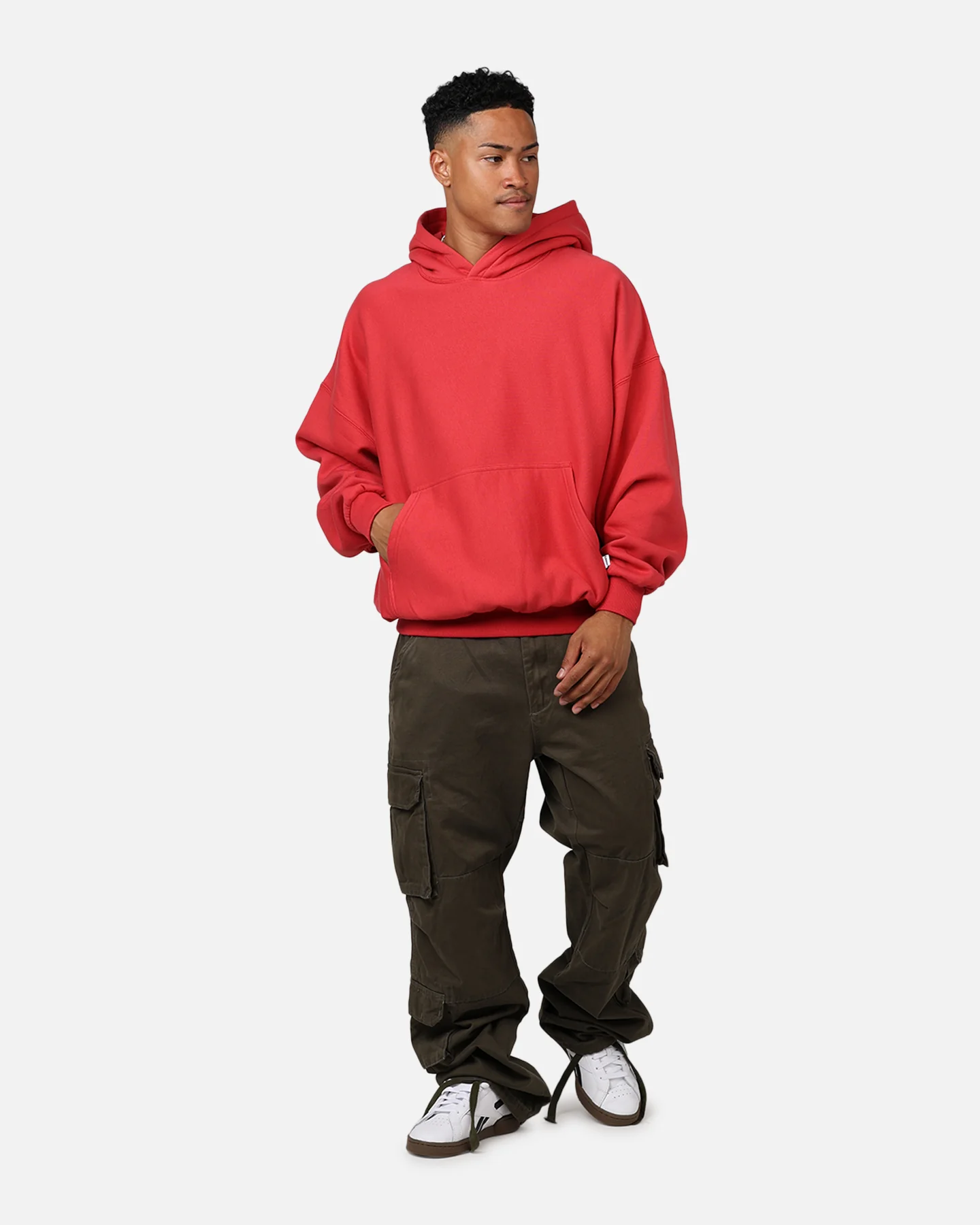 Carre Arch Oversized Hoodie Red - Image 3