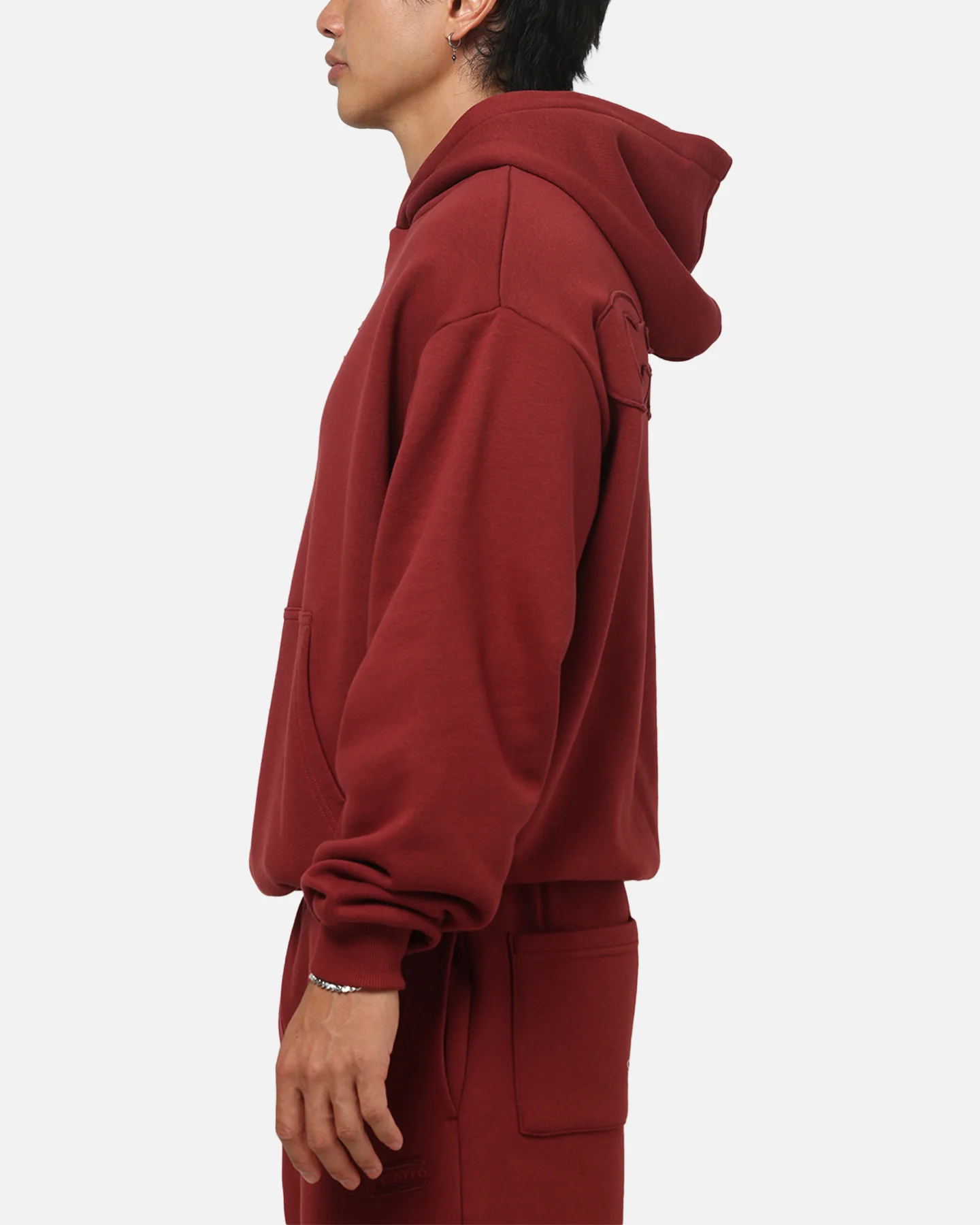 Carre Archive Hoodie Burgundy - Image 6