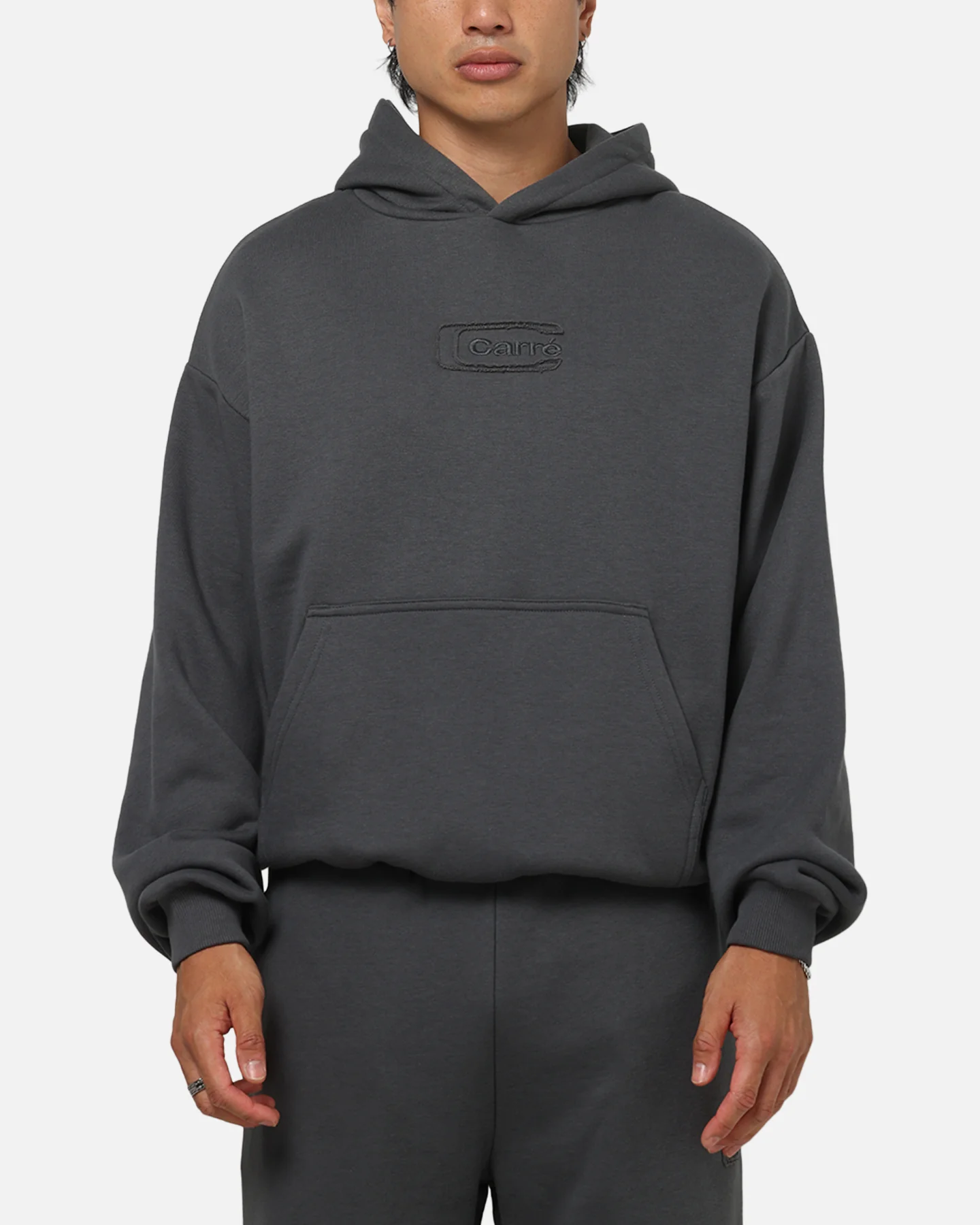 Carre Archive Hoodie Charcoal - Image 2