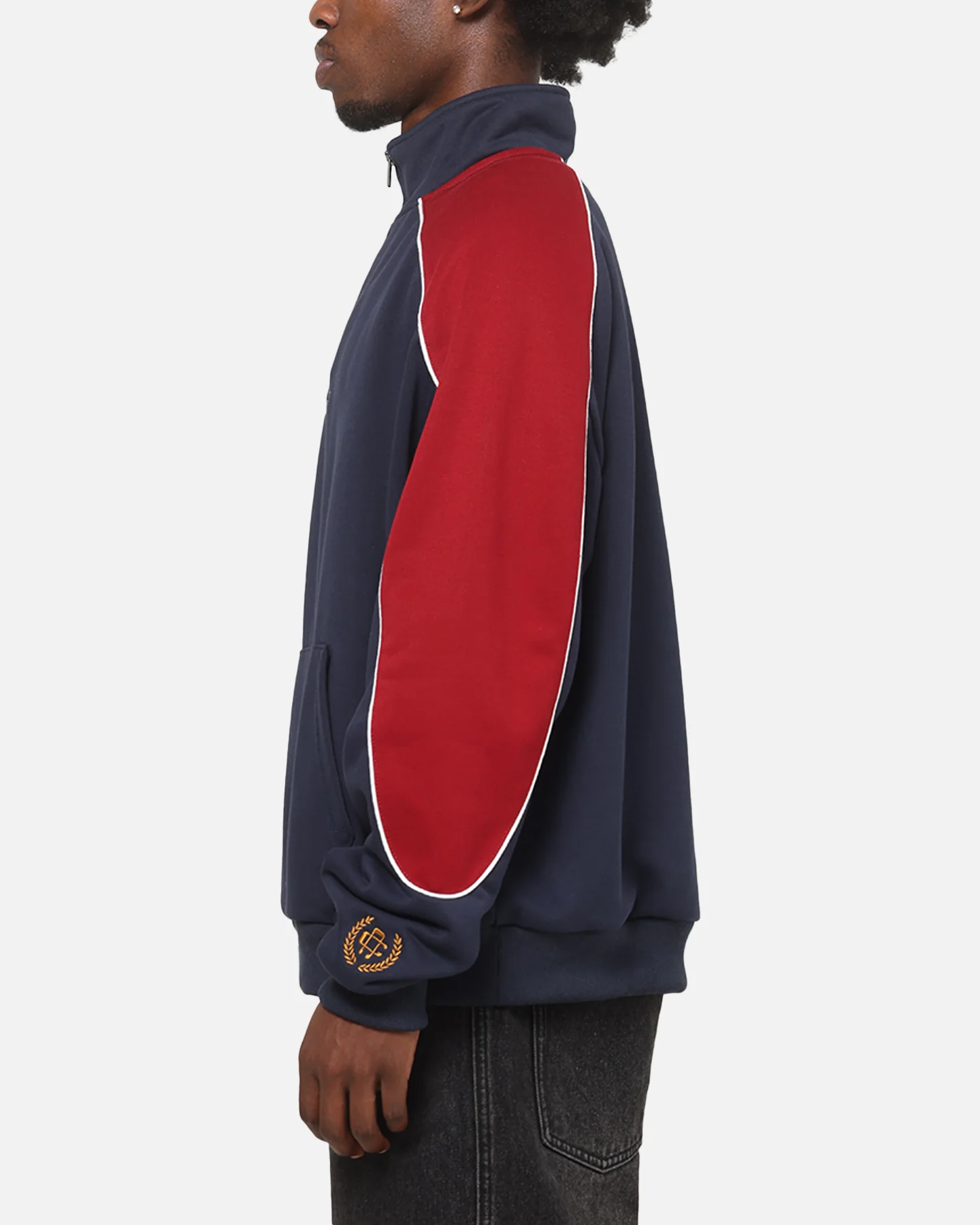 Carre Assembly League 1/4 Zip Crewneck Navy/Red - Image 5