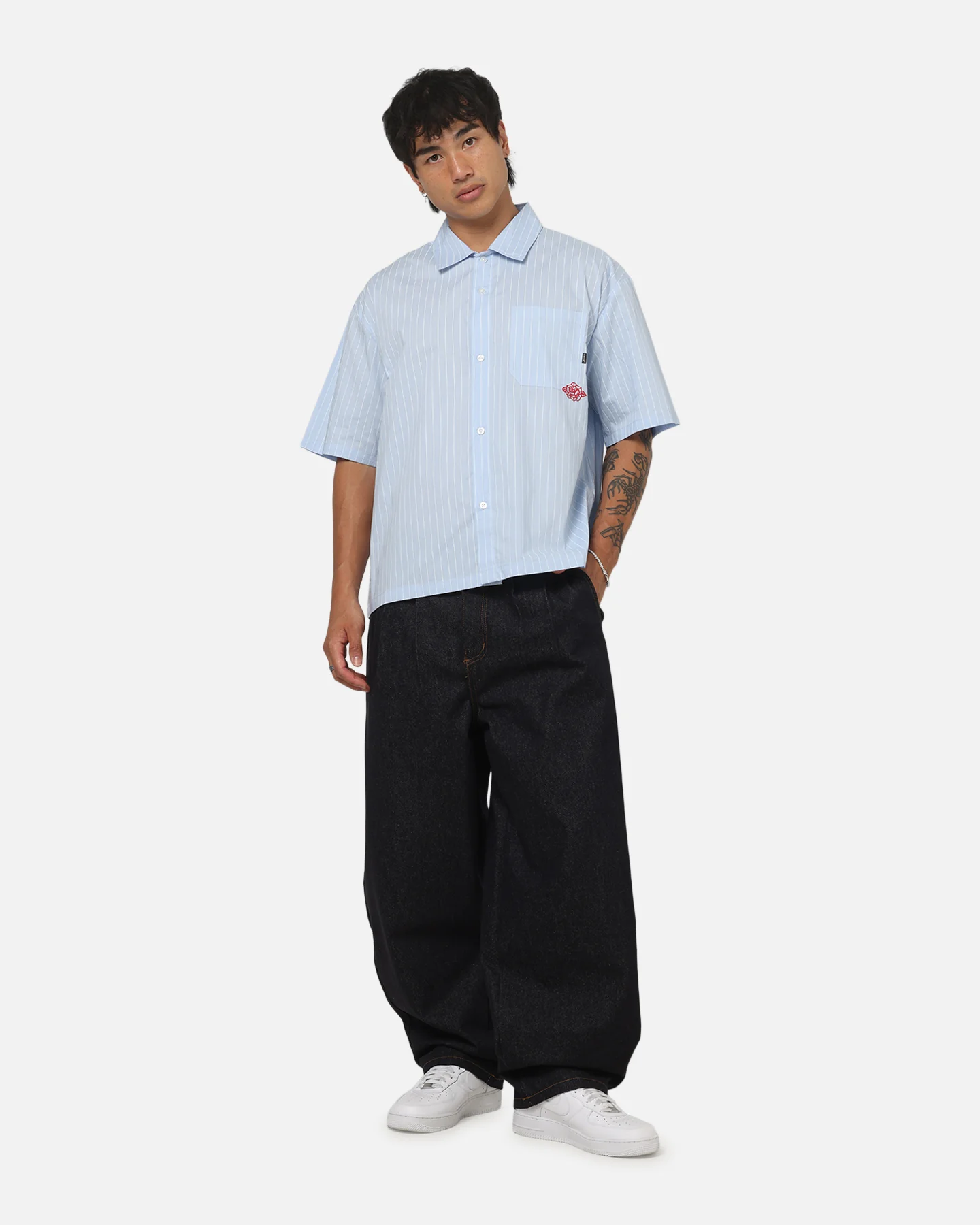 Carre Astor Pleated Jeans Raw Blue - Image 2