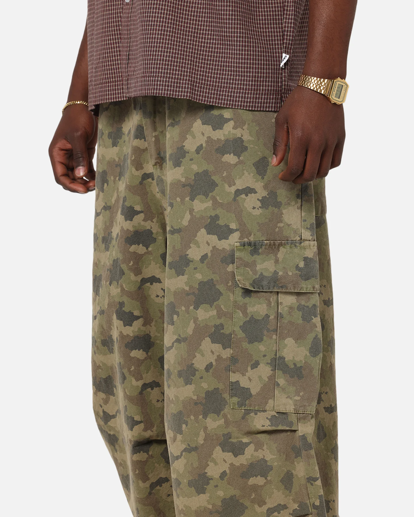 Carre Baggy Cargo Pants Camo - Image 4