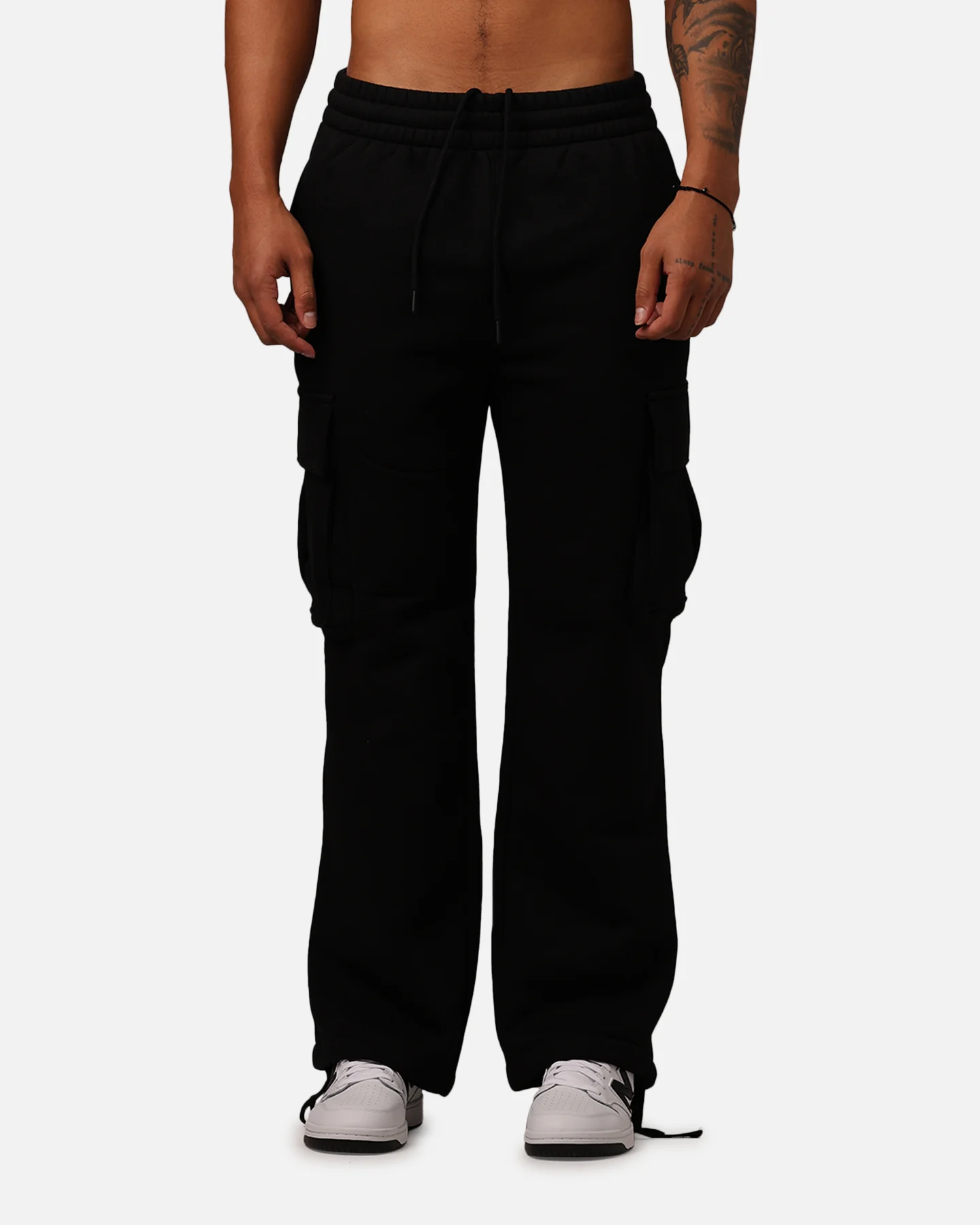 Carre Baggy Cargo Sweatpants Black - Image 6