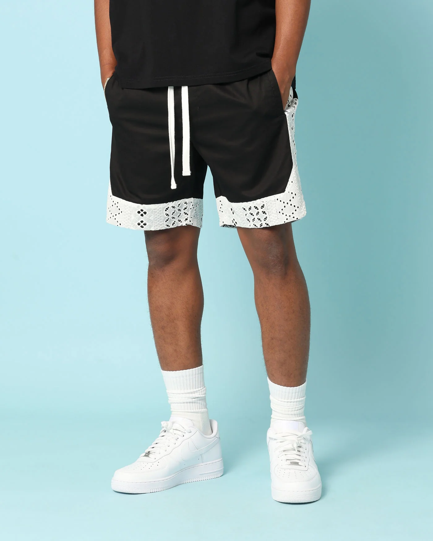 Carré Bandana Lace Shorts Black - Image 6