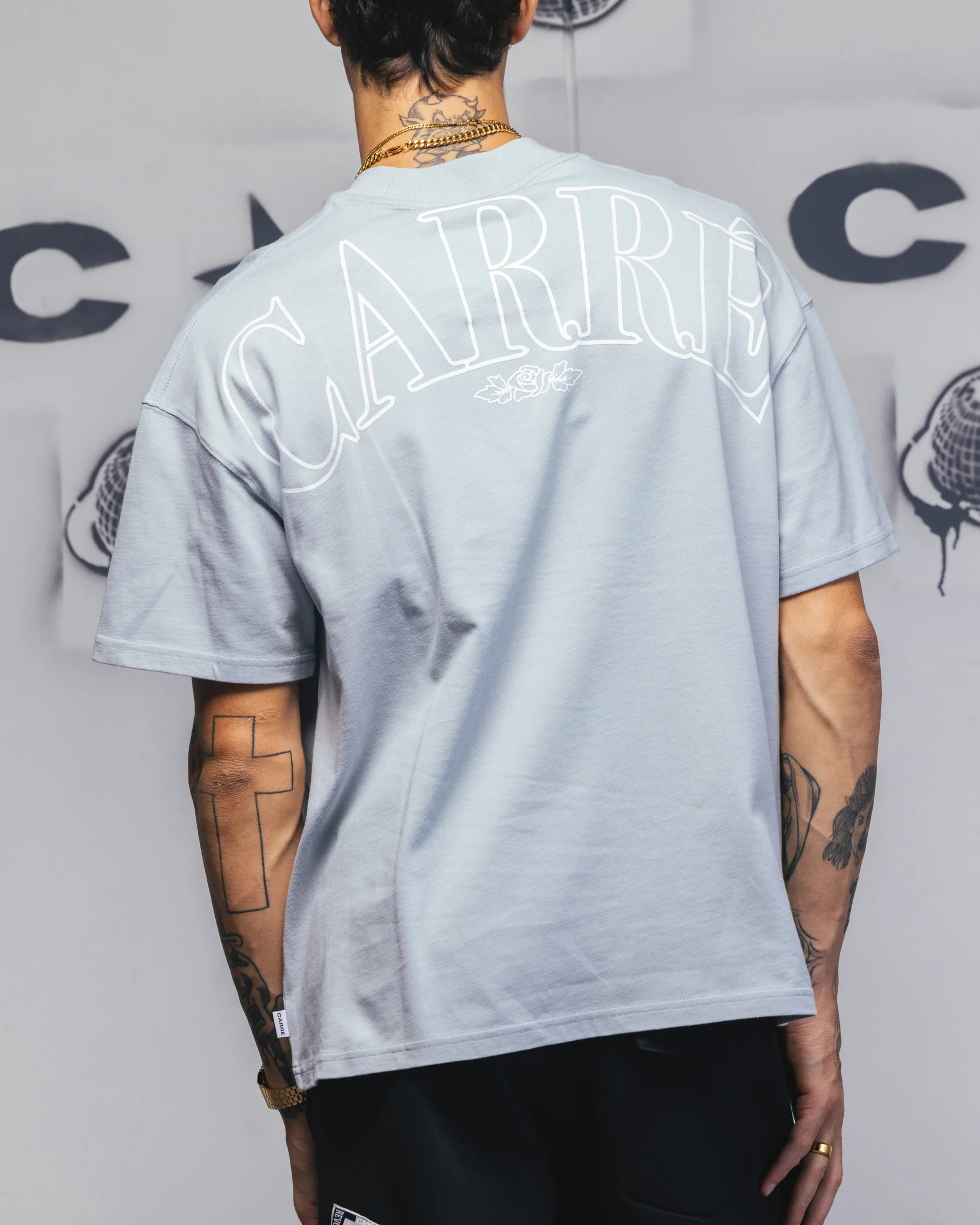 Carre Bloom T-Shirt Dirty Blue - Image 7