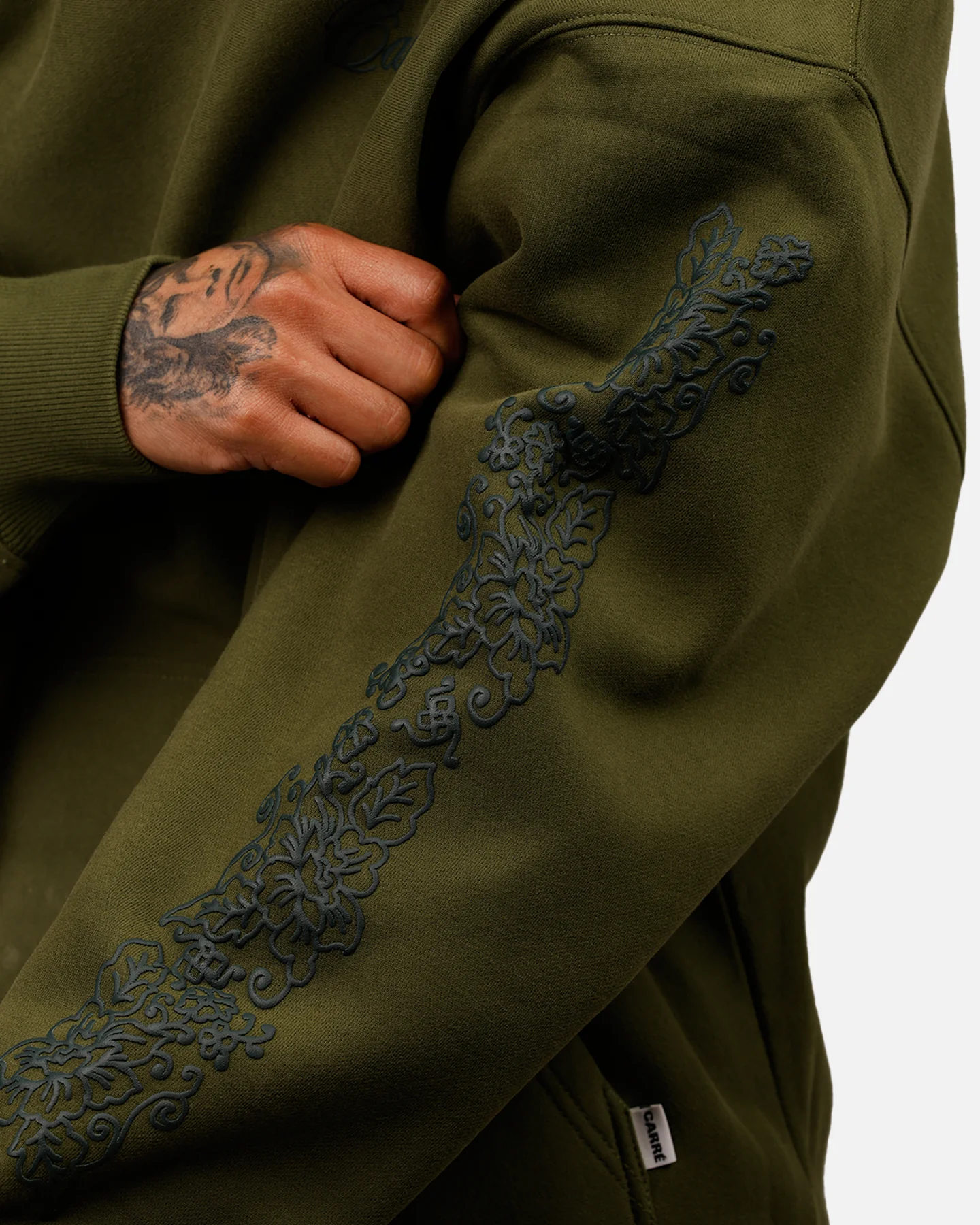 Carre Botanical Oversized Crewneck Forest Green - Image 6
