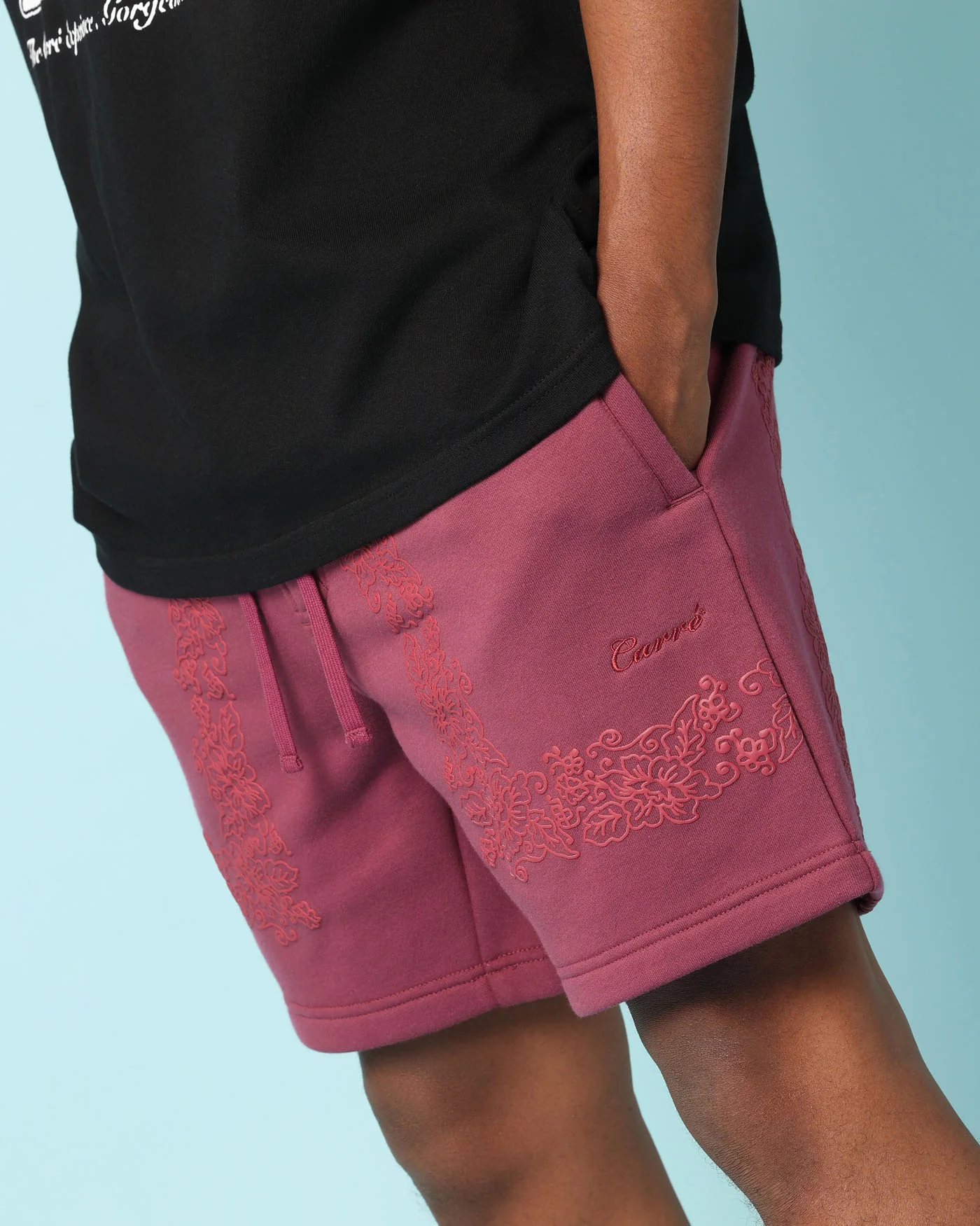 Carré Botanical Sweat Shorts Port - Image 4