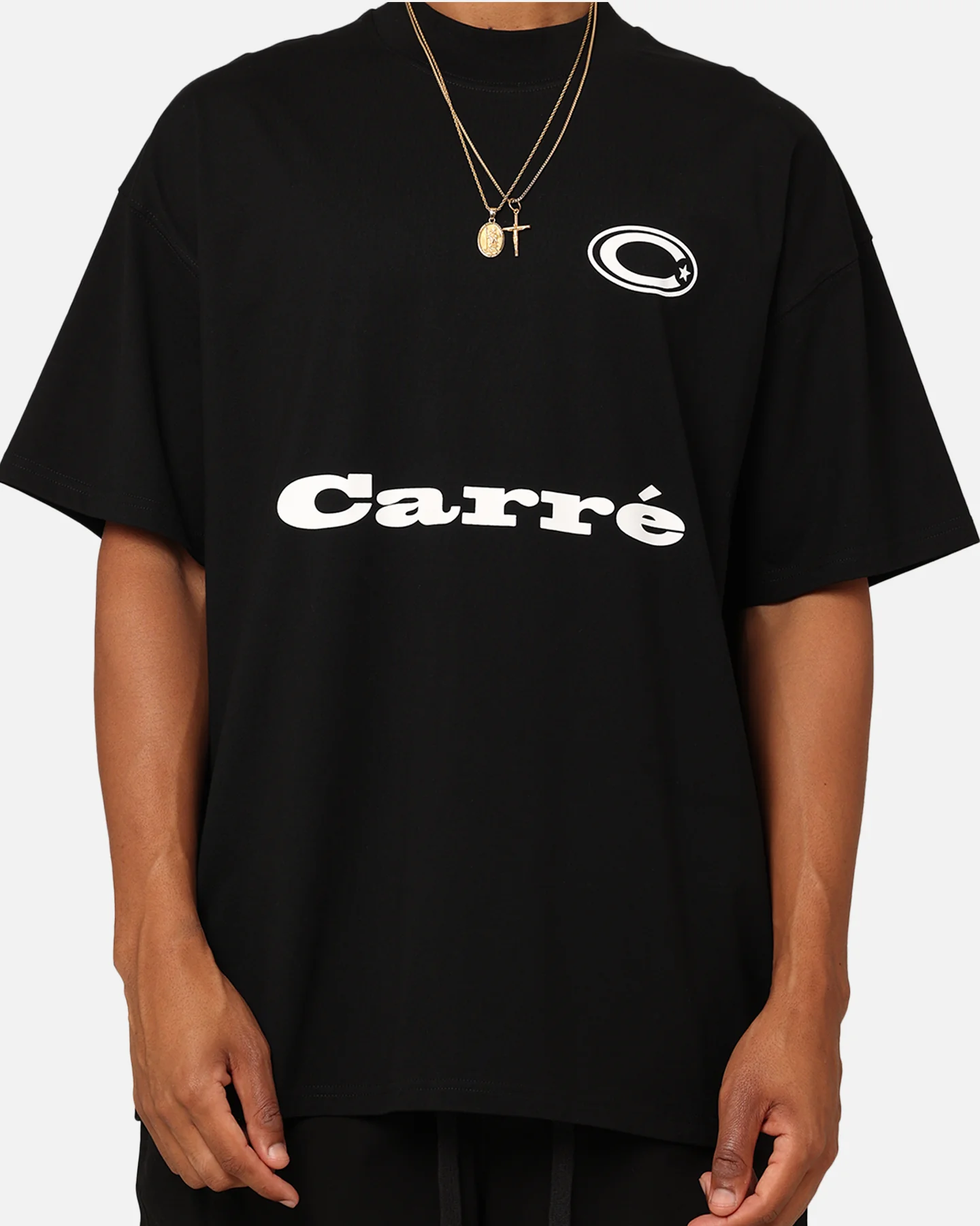 Carre C Star Oversized T-Shirt Black - Image 4